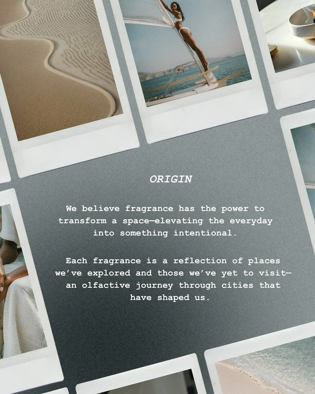 ORIGINAL, COMPOSITION, DESTINATIONS, RITUAL