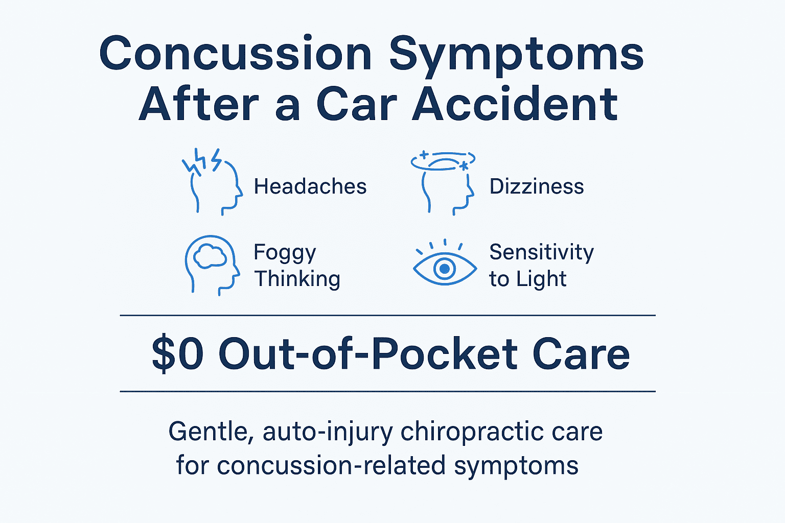 concussion symptoms after car accident chiropractic exam