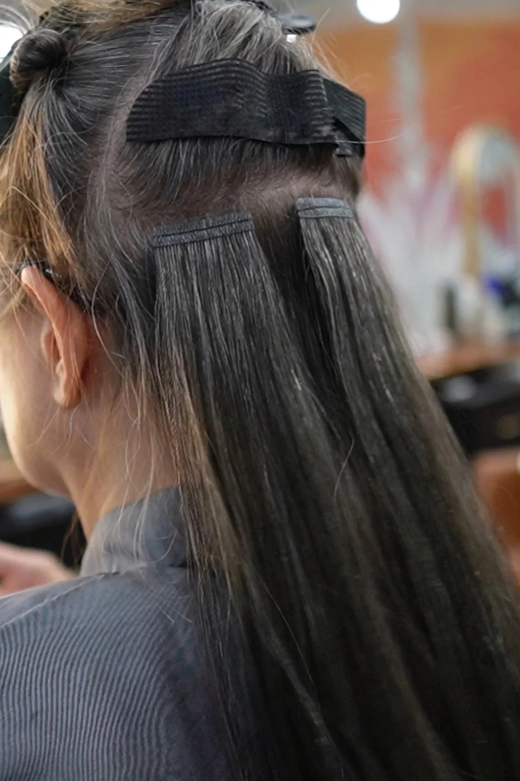 makenna Klecka Austin Texas hair extension install tape in best tape in hair extension install ATX