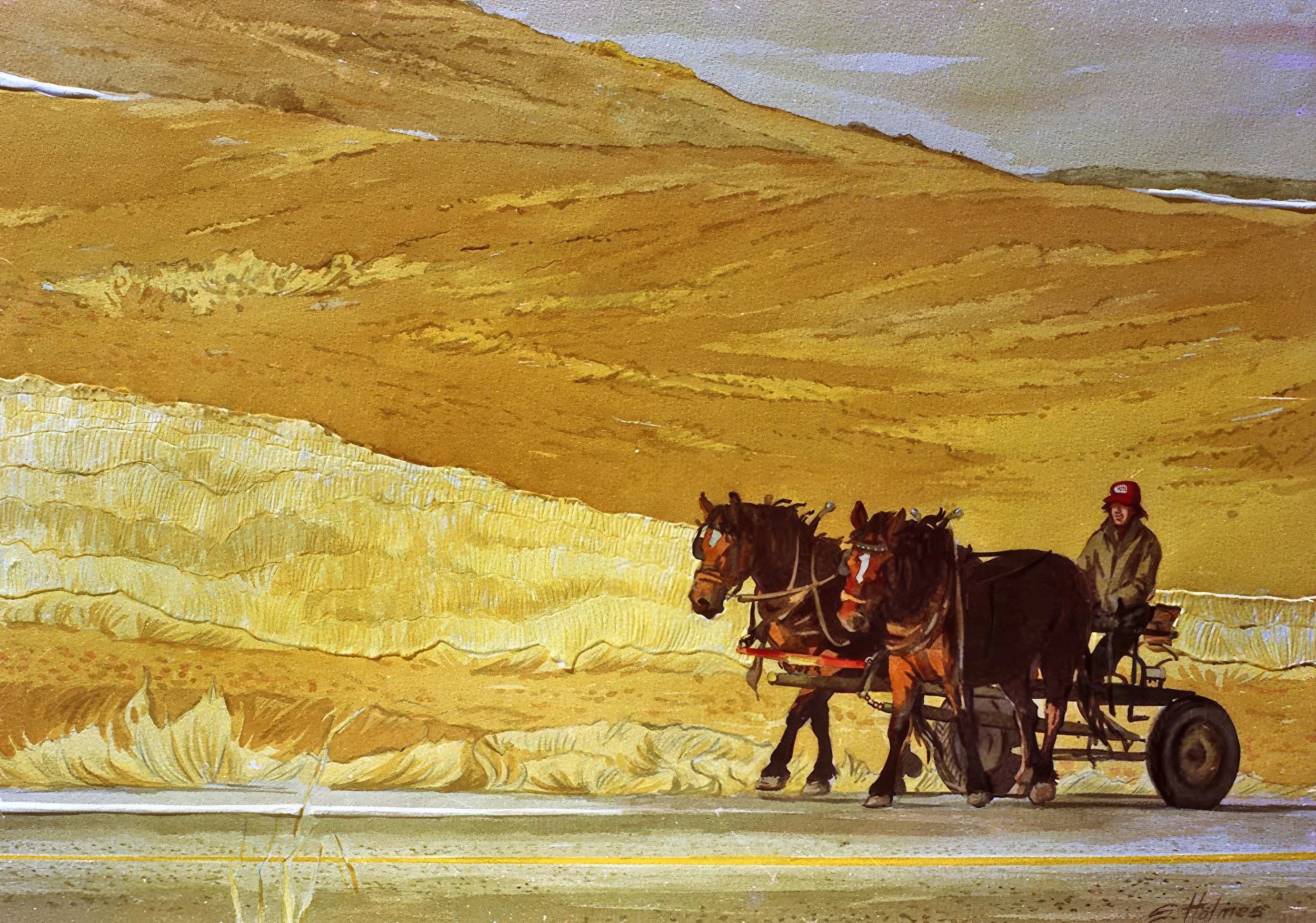 A Rare Sighting
Draft Horse Series
Watercolour + Embossing
28” x 36”
1985
— SOLD —