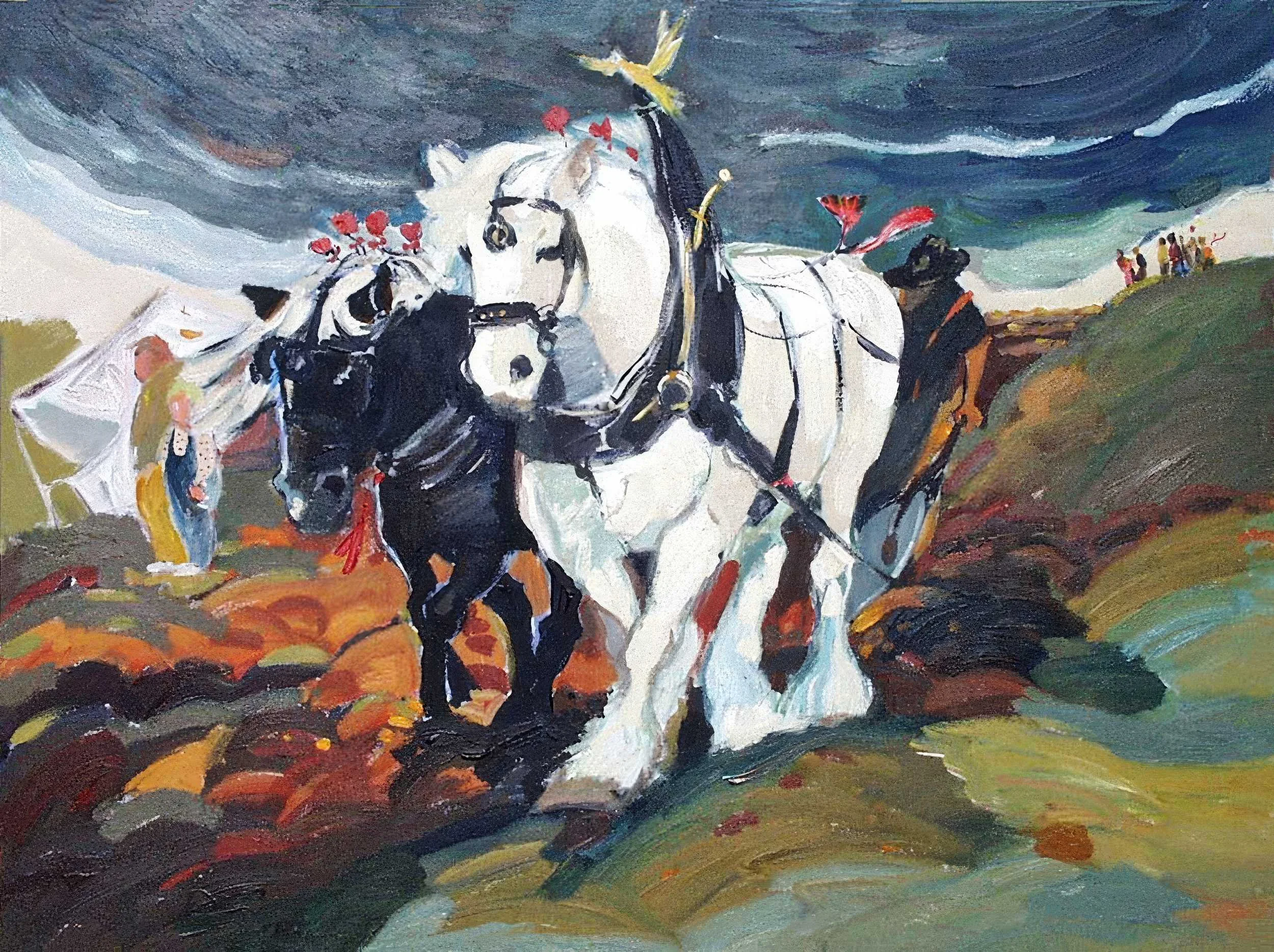 The Great Canadian Workhorse
Draft Horse Series - The Great Canadian Workhorse
Acrylic on Canvas
36” x 48”
2000
— Available from Artist's Collection —