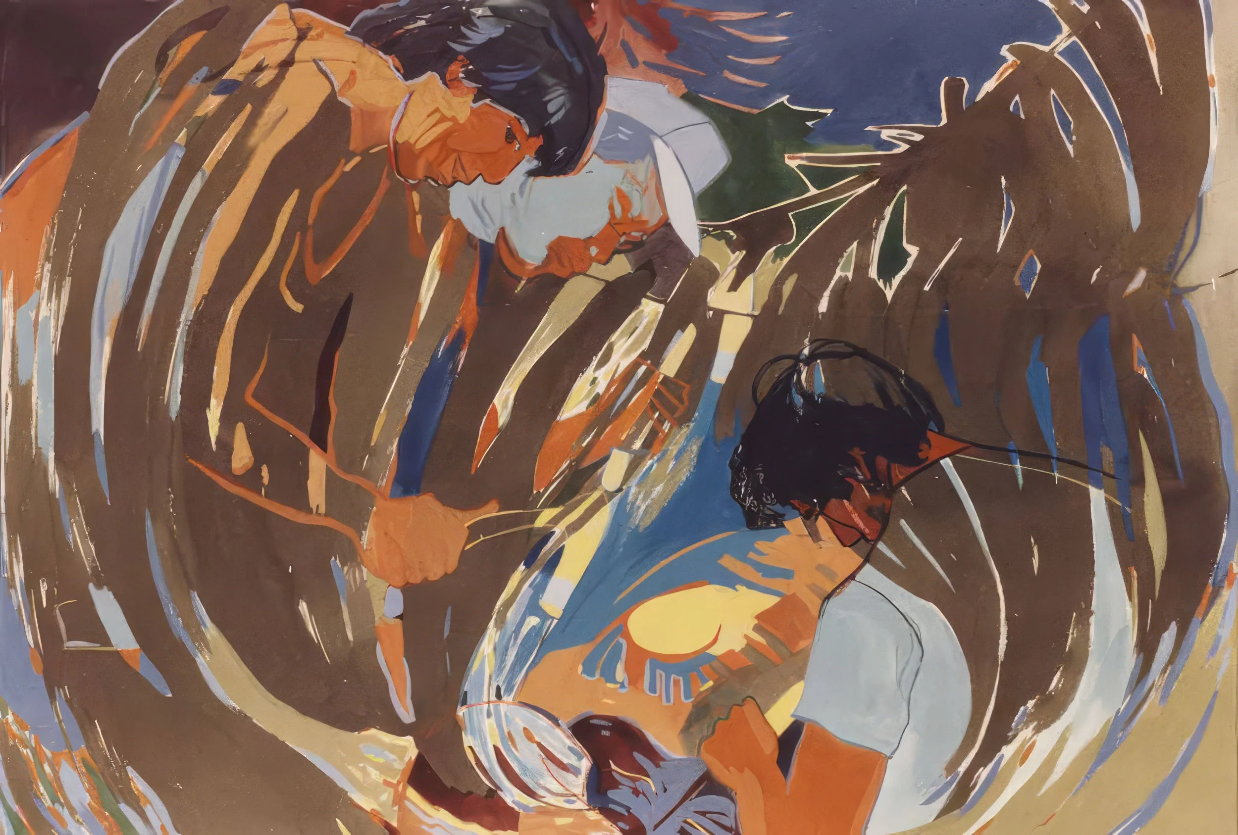  &lt;strong&gt;Cedars Protect Their Own&lt;/strong&gt;  Symbols of Expression Series  Watercolour  40” x 60”  1987   —  SOLD — 