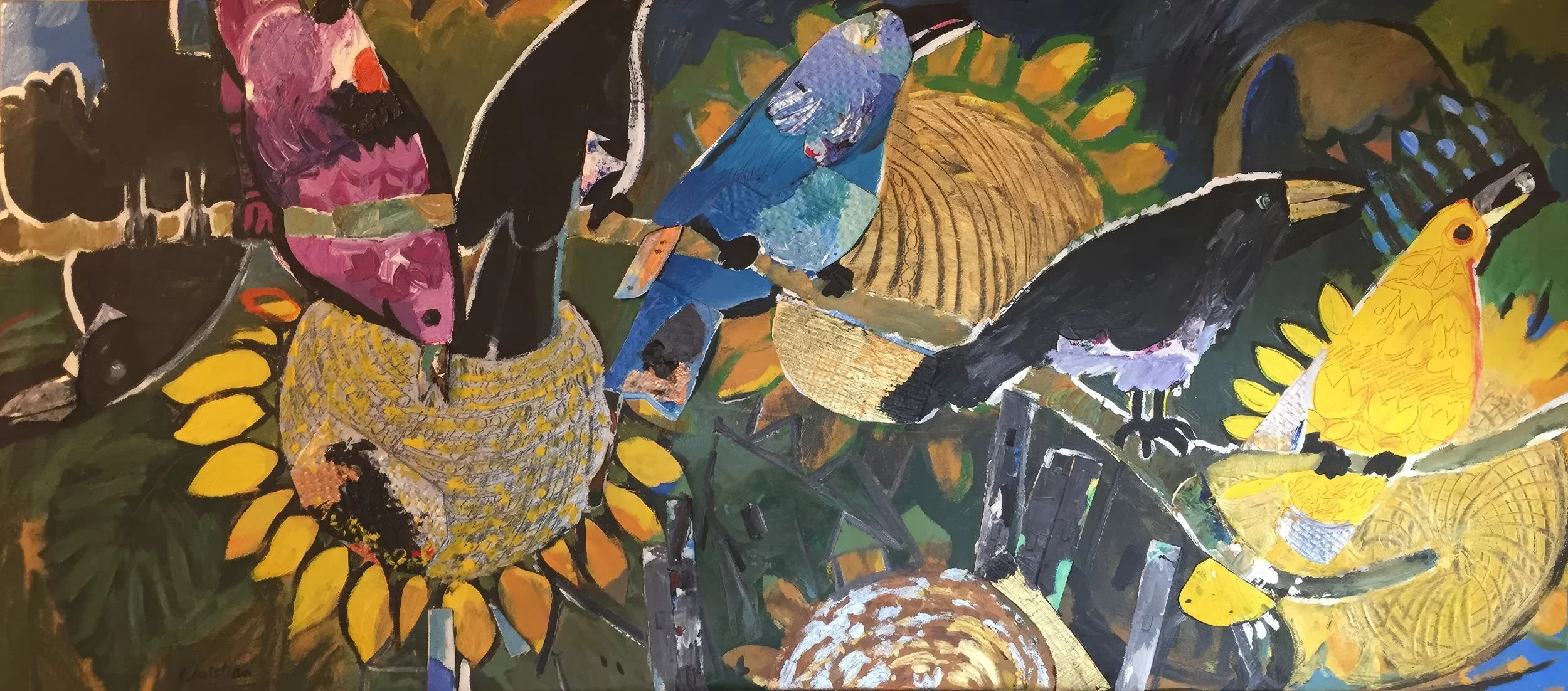 A Scrap of Crows
Crow Series
Acrylic with Palette
27” x 60”
2002
— SOLD —