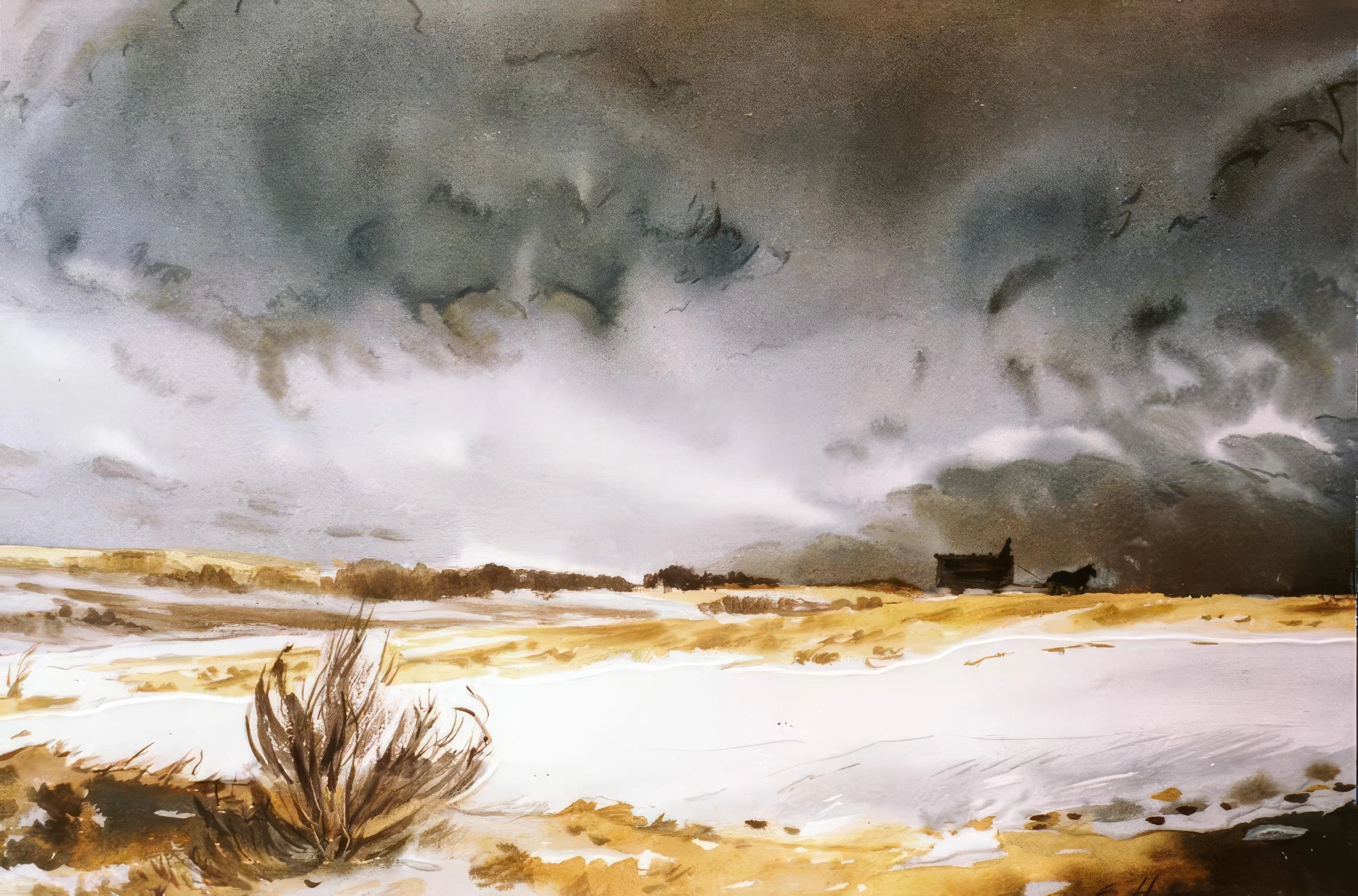 The Long Ride
Draft Horse Series
Watercolour + Embossing
26” x 36”
1985
— SOLD —