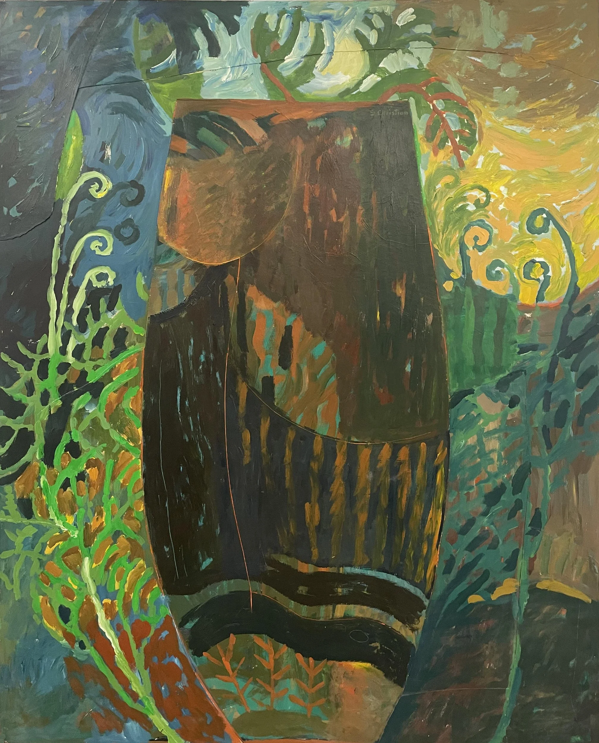 Mother Nature’s Cedar Pot
Mother Nature Series
Acrylic + Collage
56” x 70”
1997
— Available from Artist's Collection —