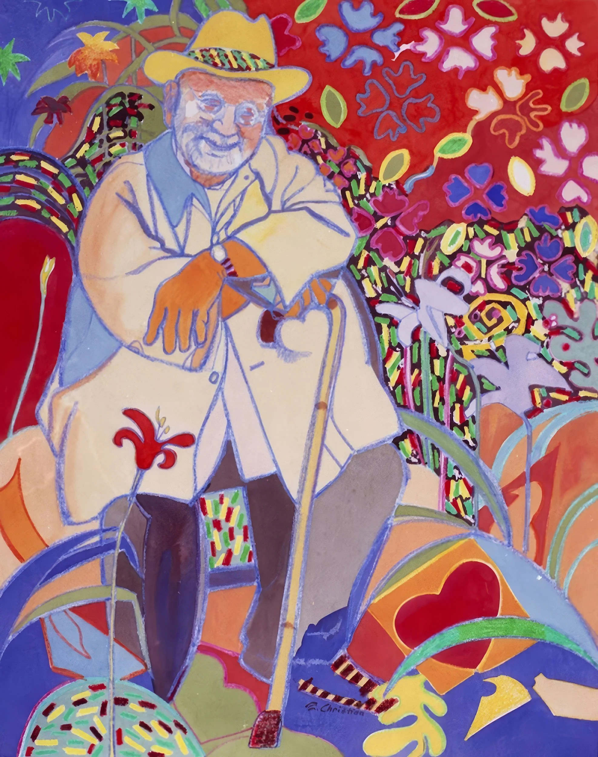 “I’ve Made Myself a Little Garden To Go For Walks In..."
Tribute Series
Watercolour + Gouache + Oil Pastel + Wax Crayons
39” x 48”
1991
— SOLD —