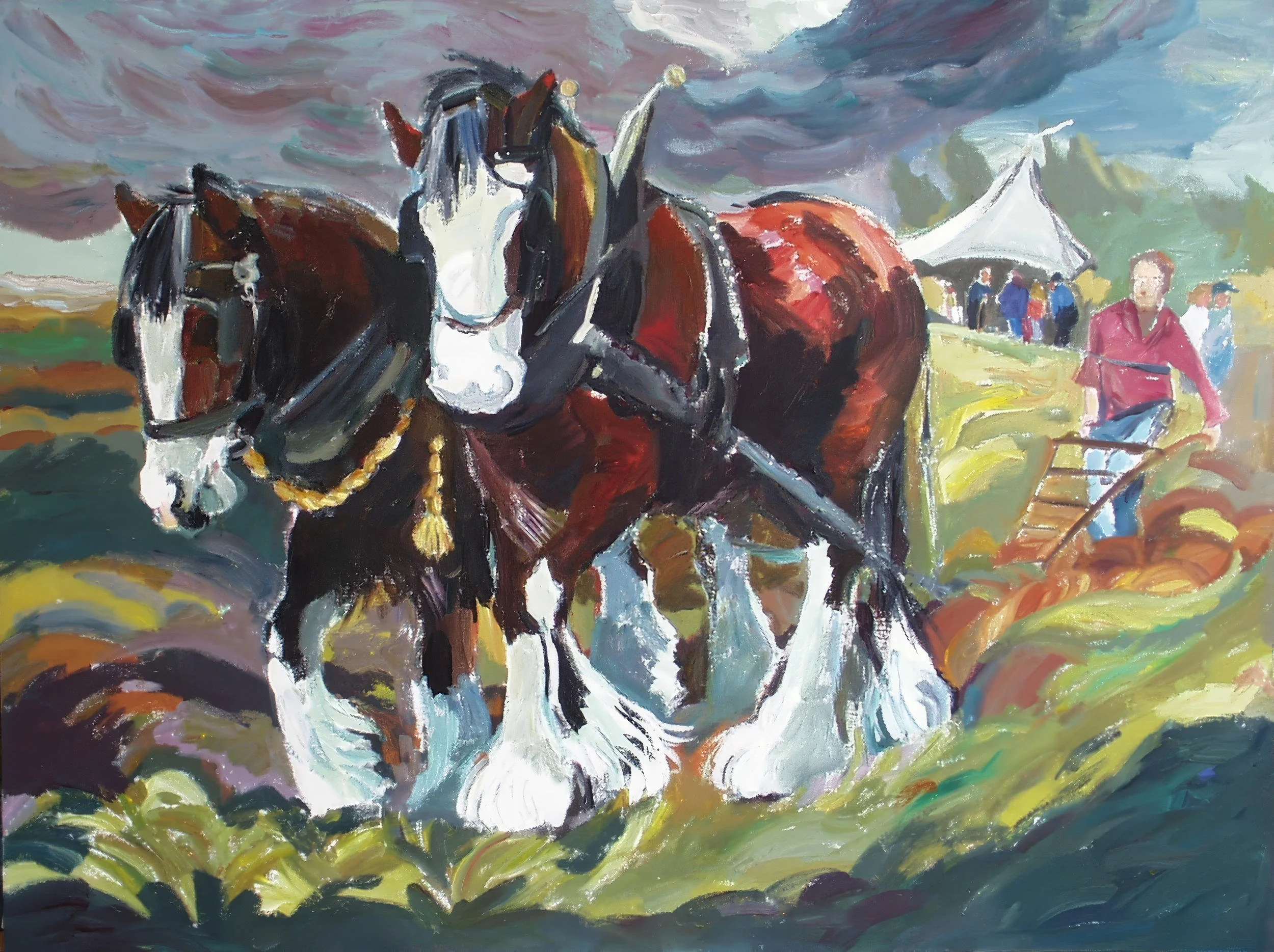 The Plowing Contest
Draft Horse Series
Acrylic on Canvas
36” x 48”
2000
— SOLD —