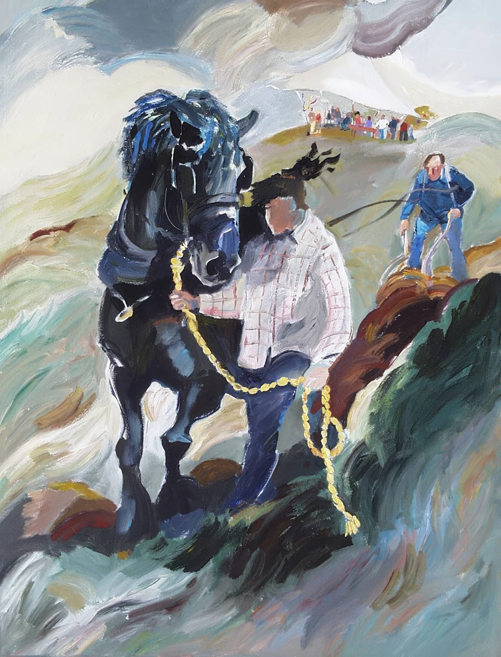 High Spirited
Draft Horse Series
Acrylic on Canvas
36” x 48”
2000
— Available from Artist's Collection —