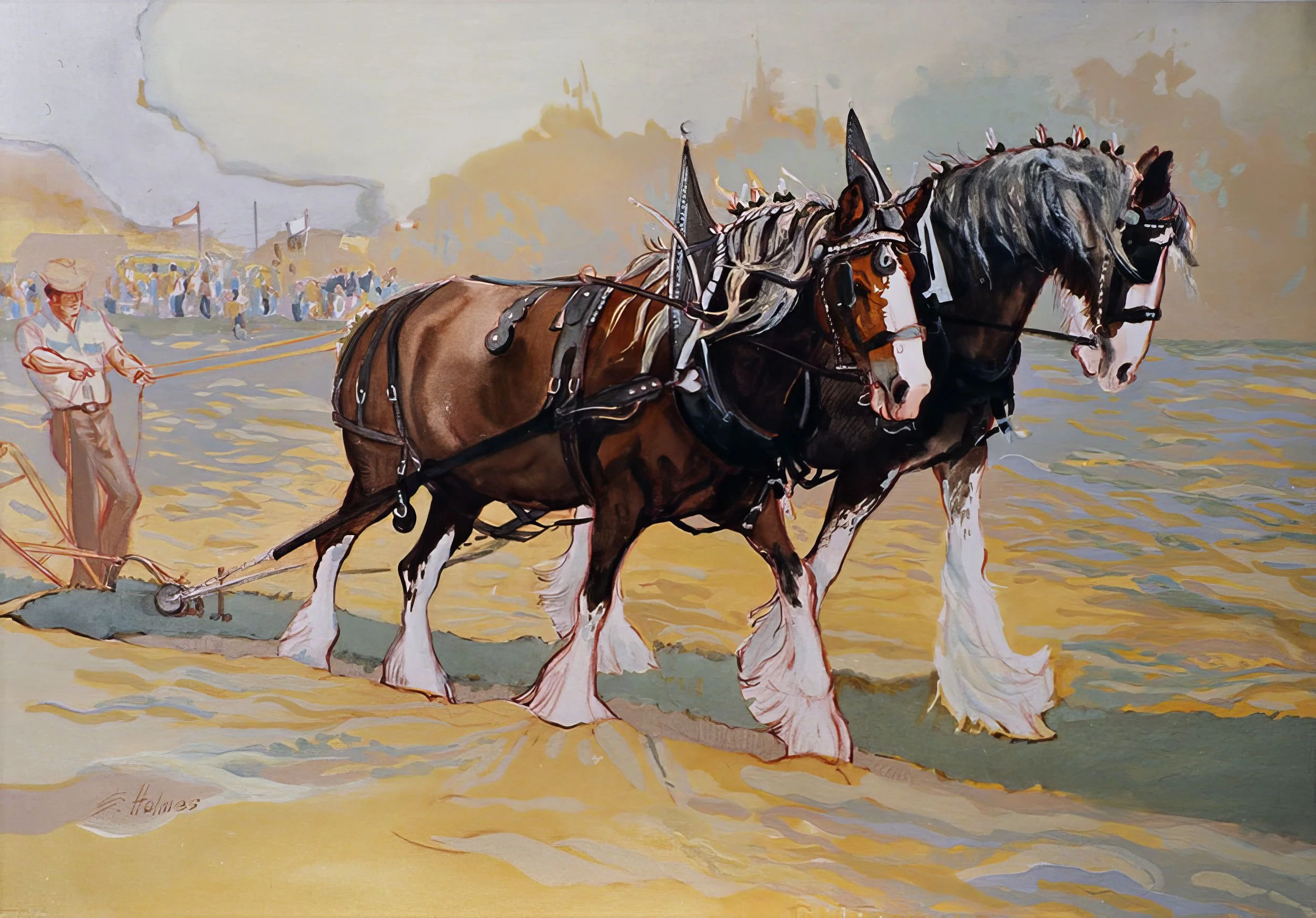 Power and Grace
Draft Horse Series - Power and Grace
Watercolour plus Gouache
22” x 30”
1986
— SOLD —