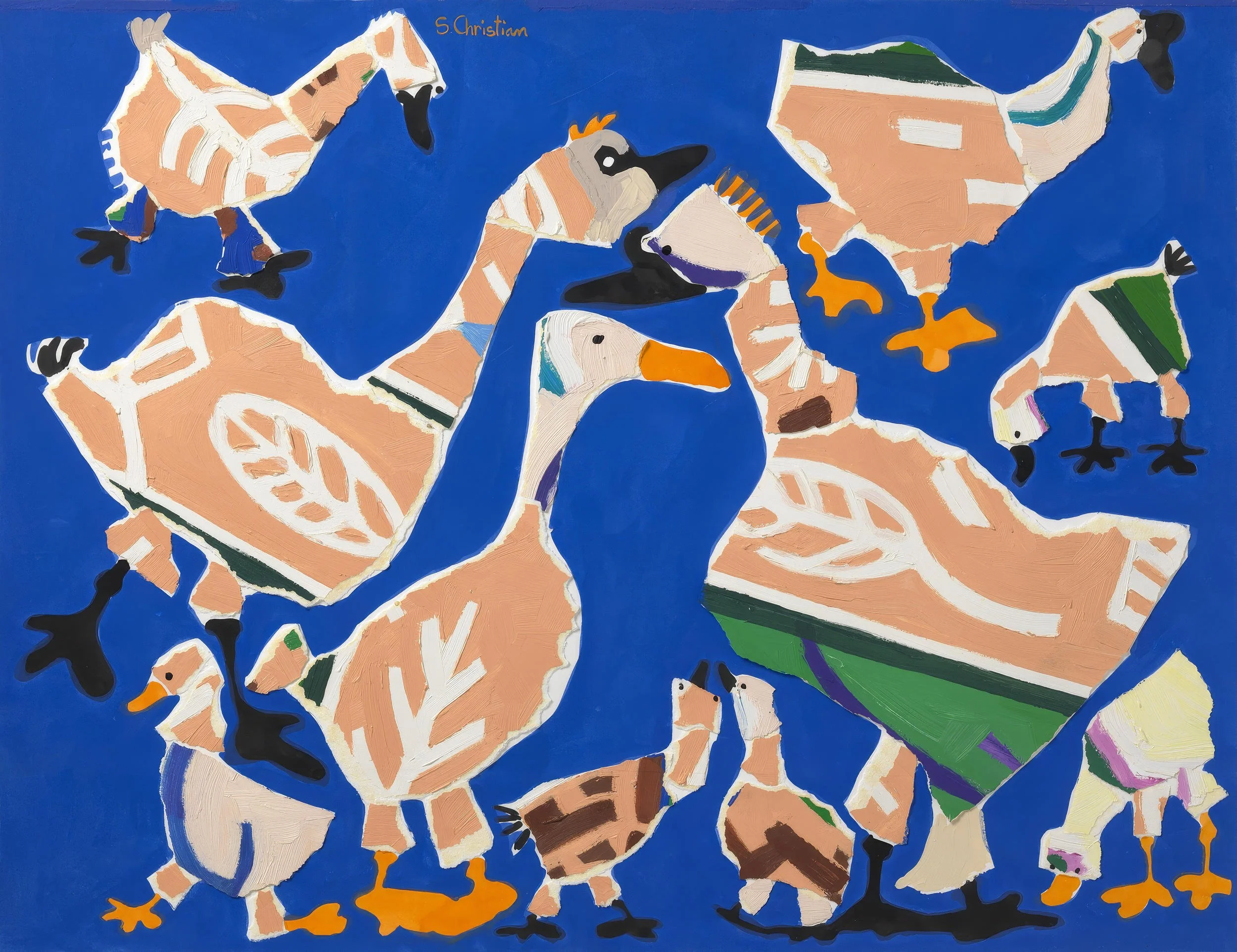 A Family of Swans
Collage Series
Acrylic and Collage
20” x 26”
1994
— SOLD —