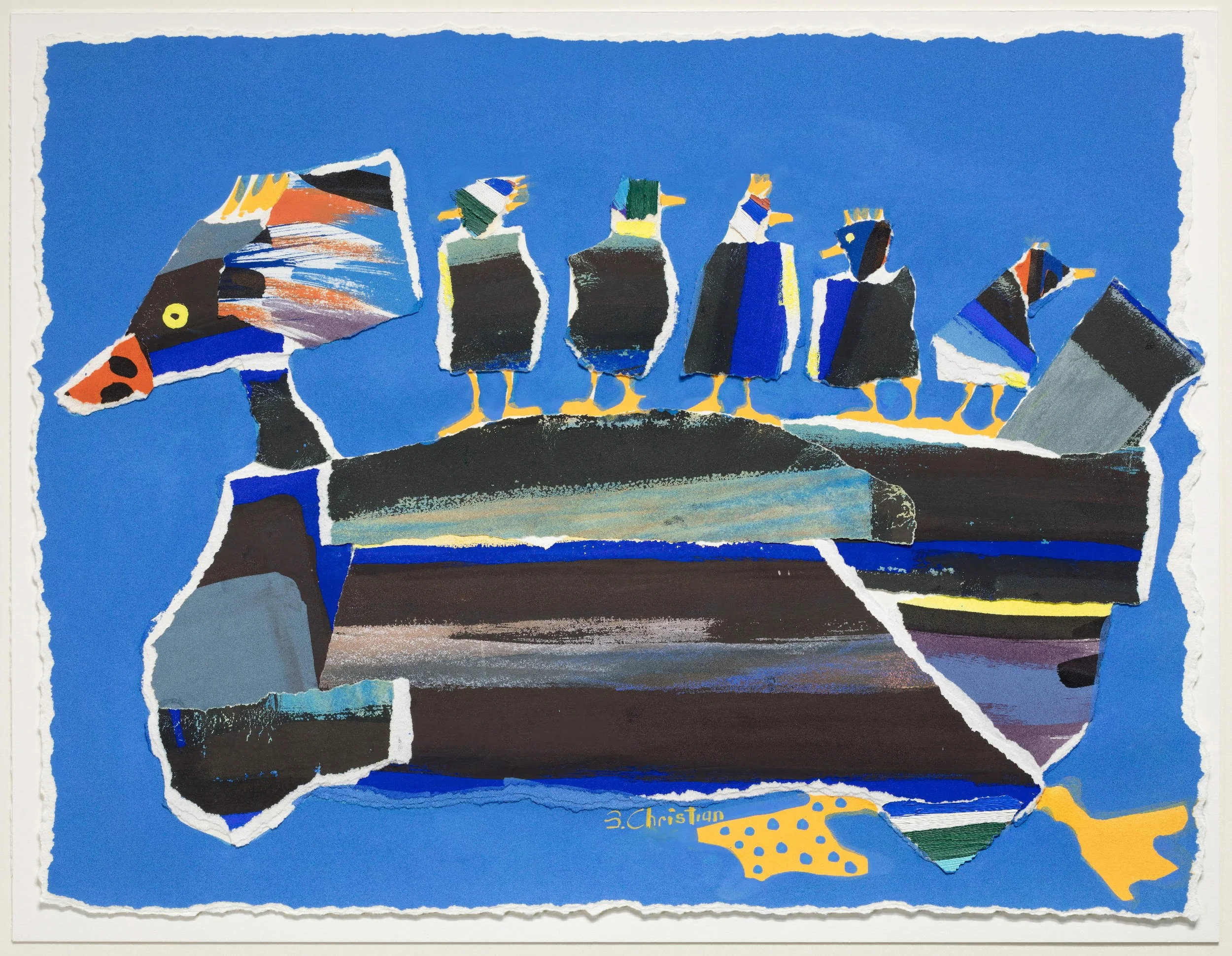 Mother Merganzer
Mother Merganzer Series
Acrylic and Collage
16” x 20”
1994
— SOLD —