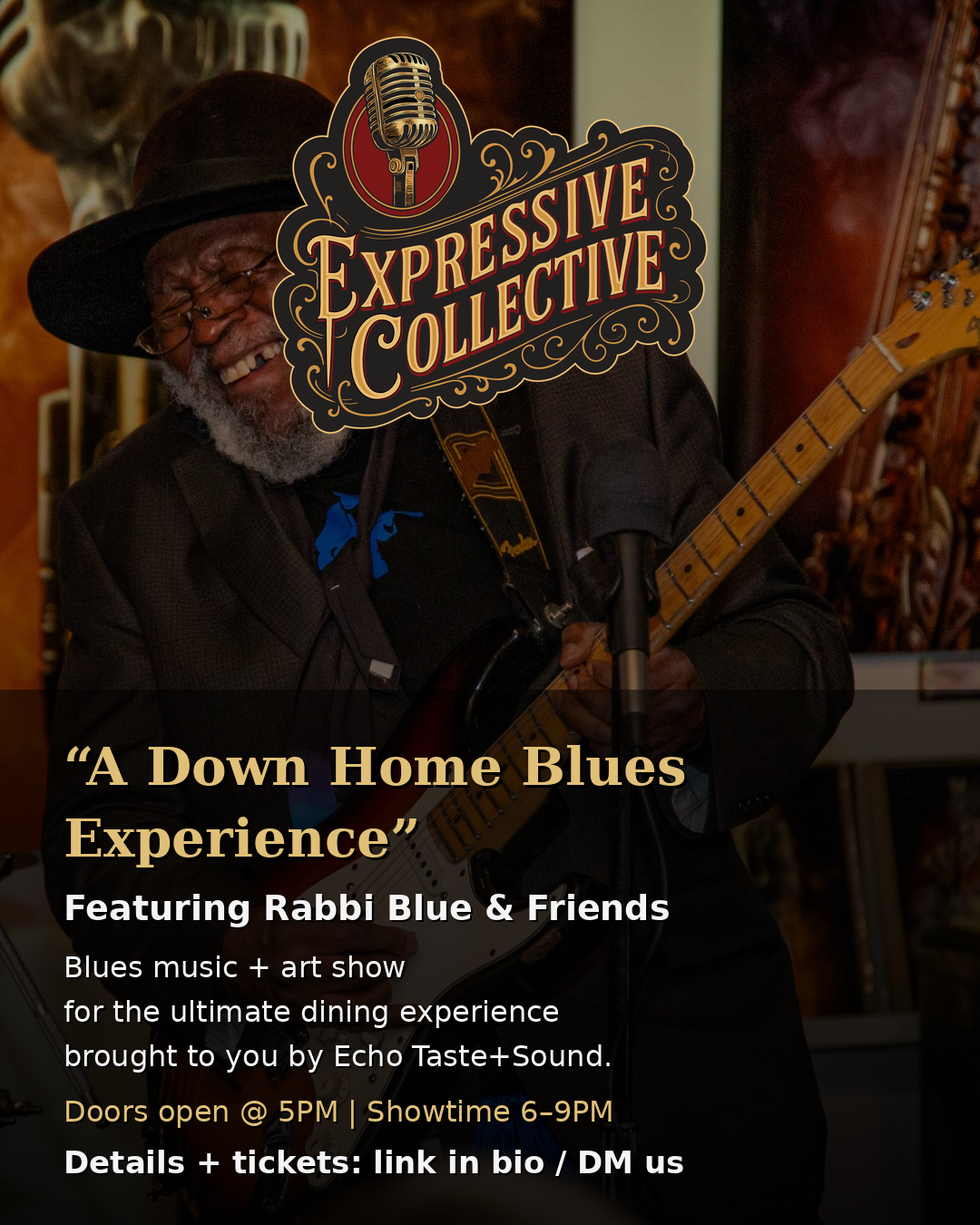 LIVE: "A Down Home Blues Experience" featuring Rabbi Blue and Friends