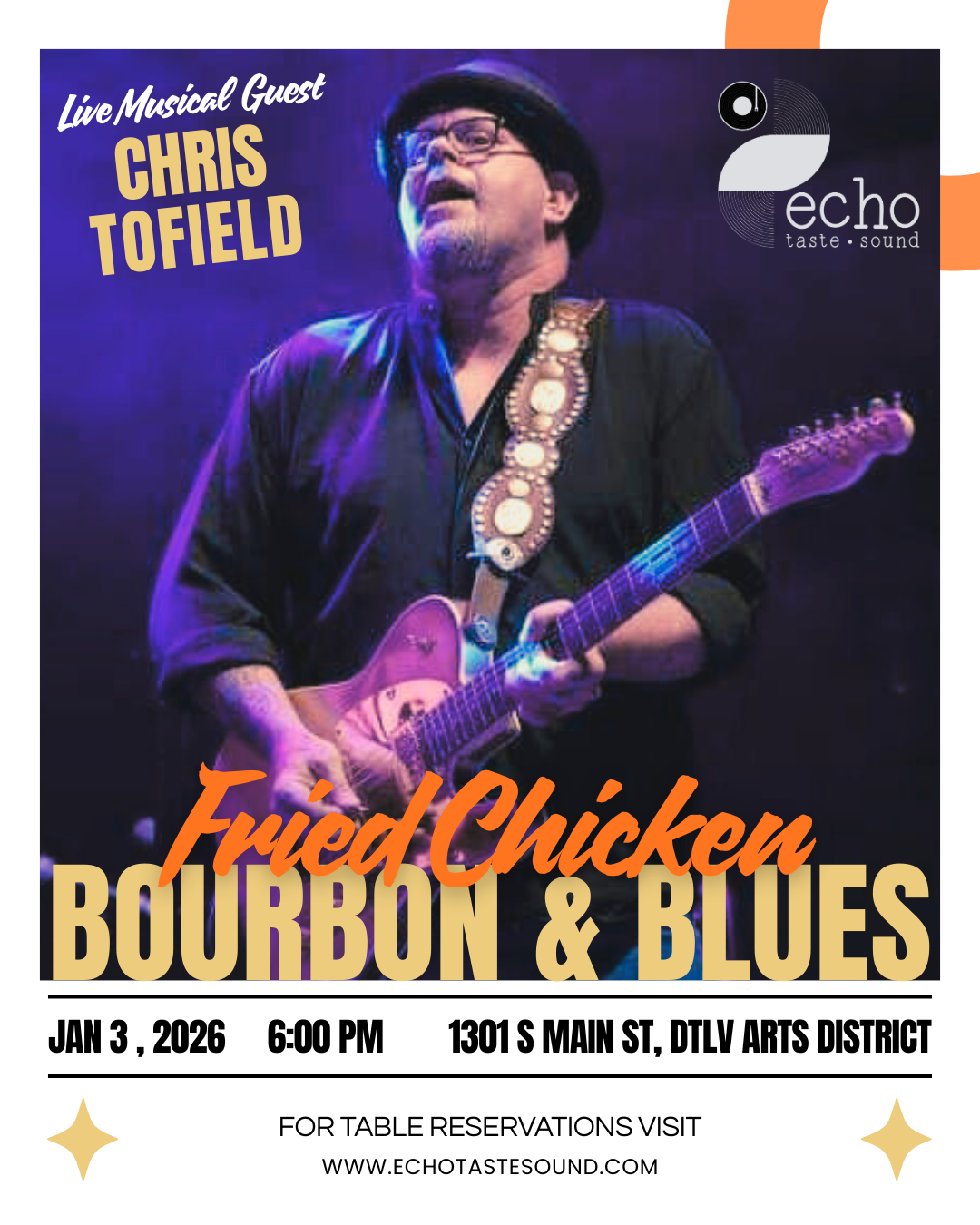 Fried Chicken, Bourbon, and Blues w/ Chris Tofield