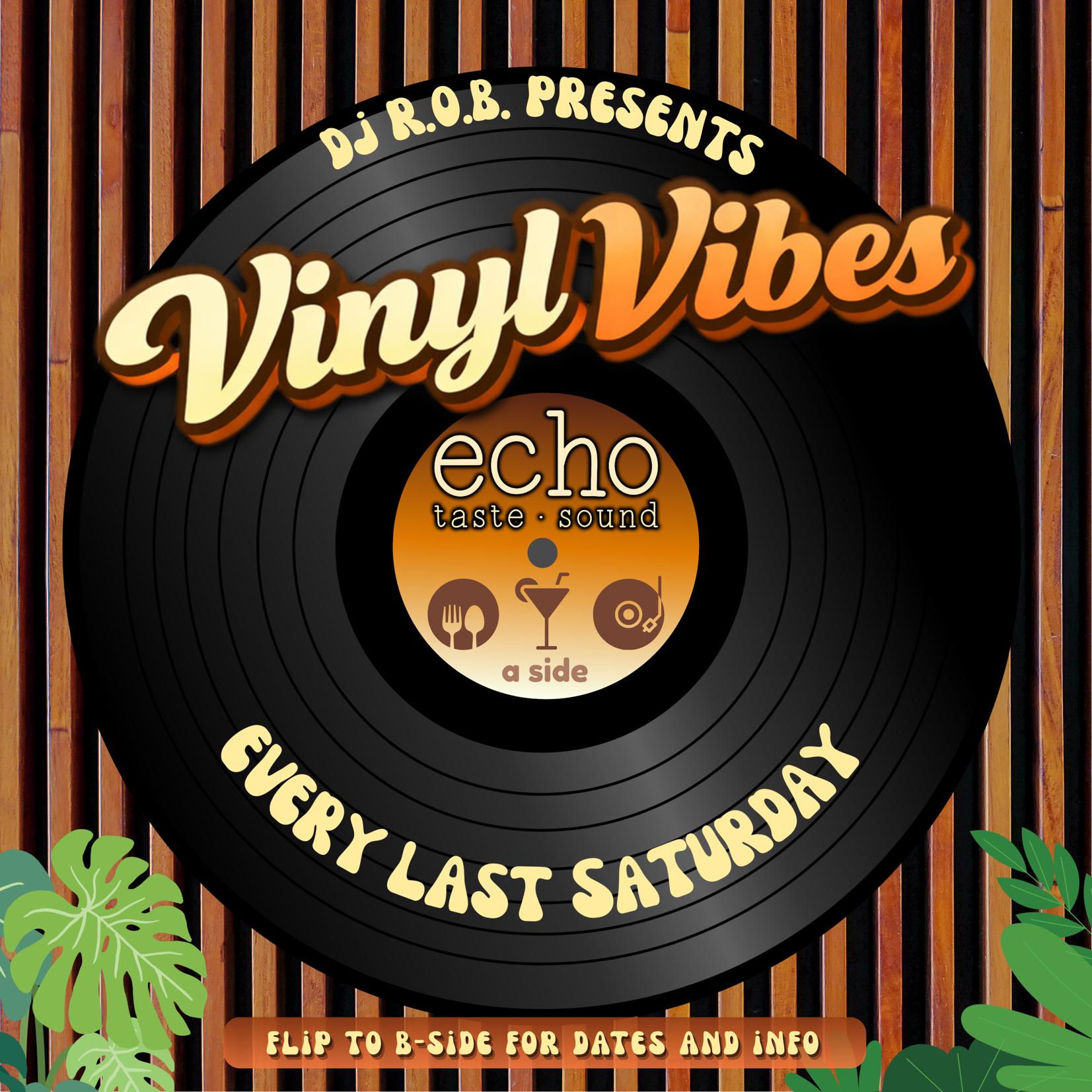 EVERY LAST SATURDAY -Step Back in Time: A Real Old School Vinyl Experience!