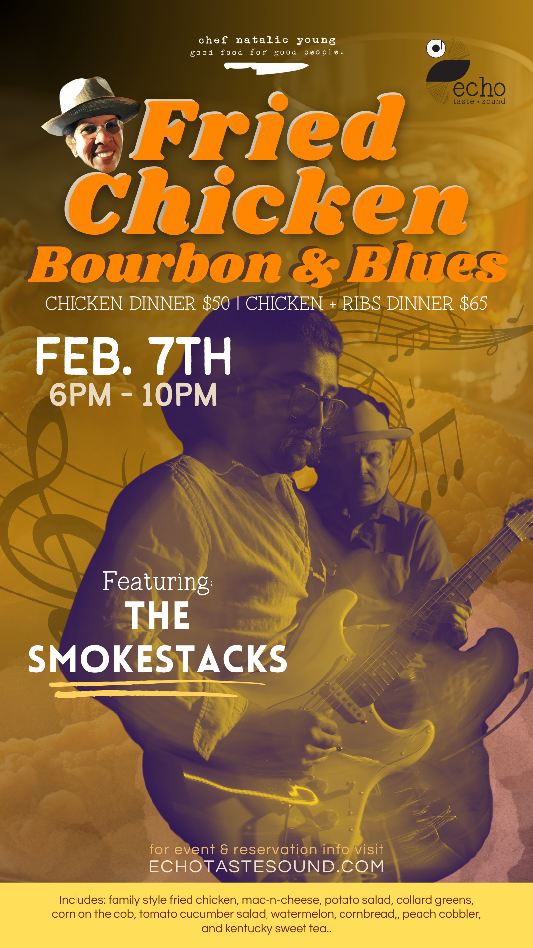 Fried Chicken, Bourbon, and Blues w/ THE SMOKESTACKS