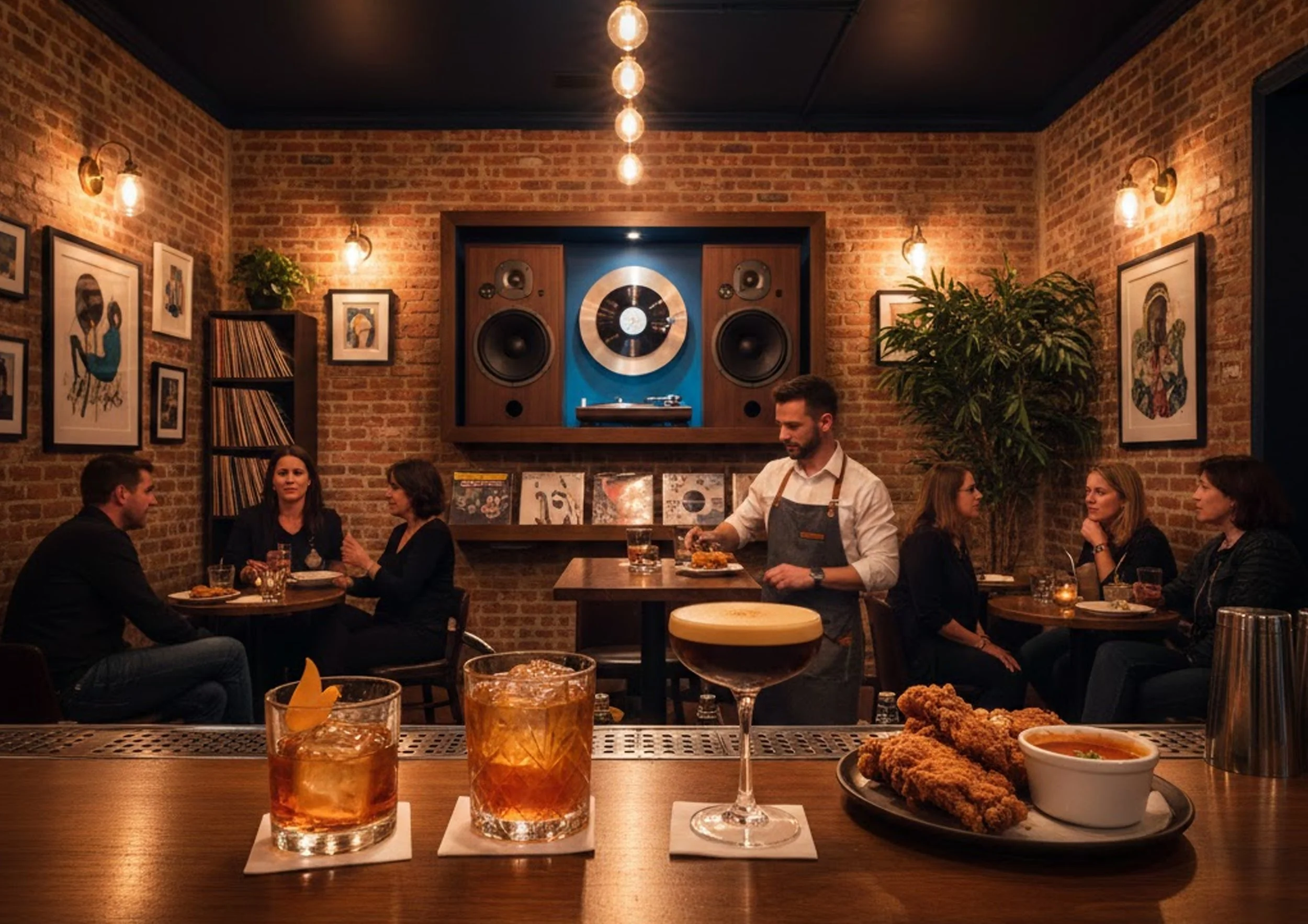 Classic Cocktails Near Blue Diamond Arts Scene