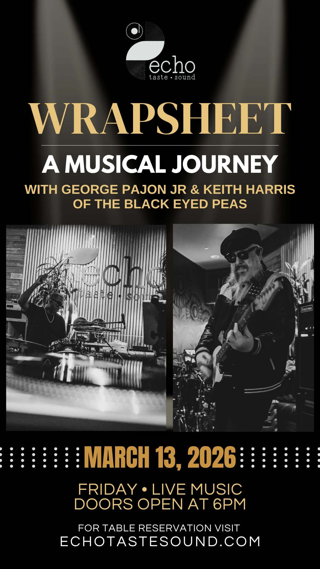 RAP SHEET - A MUSICAL JOURNEY - LIVE WITH GEORGE PAJON JR &amp; KEITH HARRIS