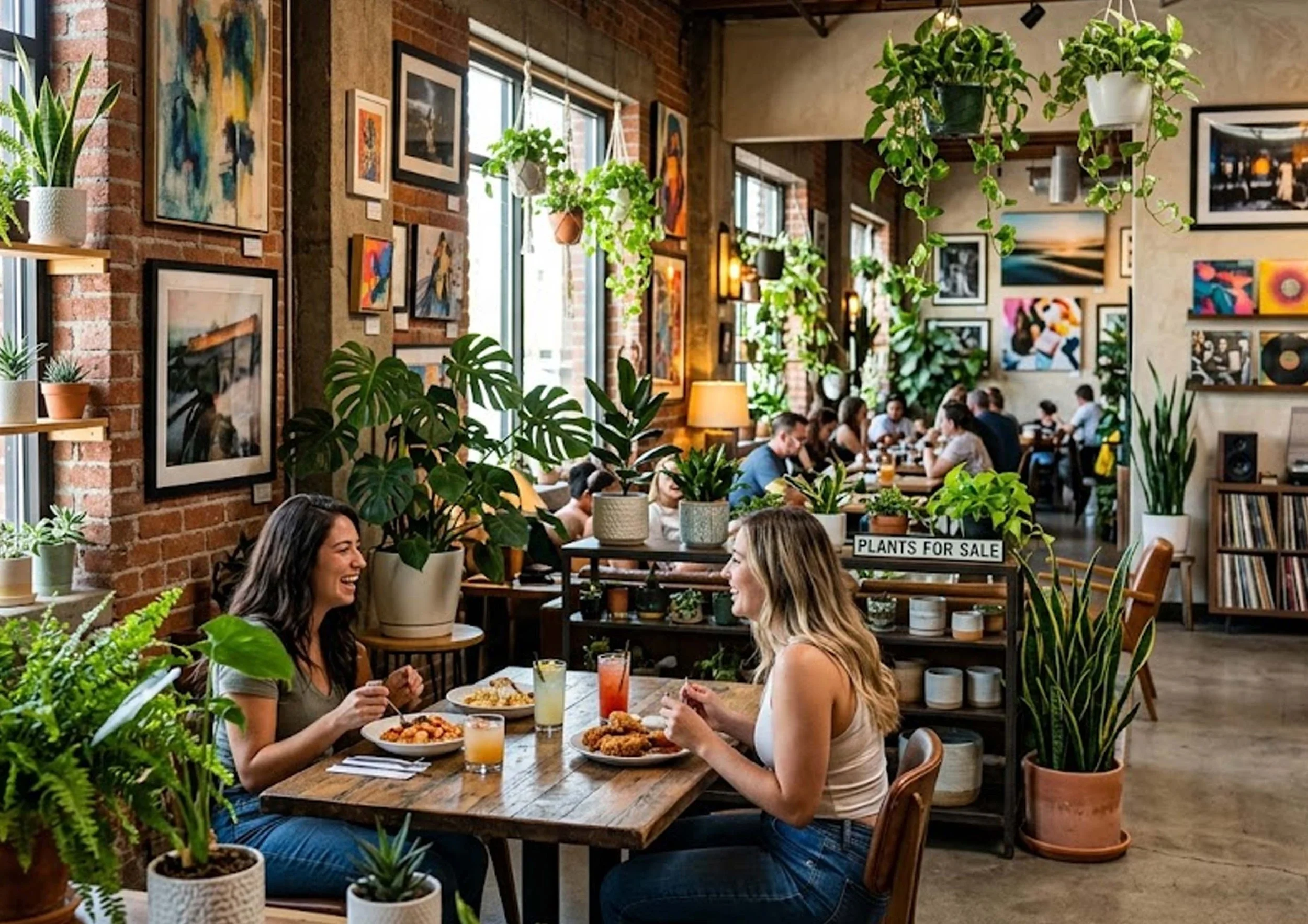 Plant and Art Focused Restaurants Near Winchester