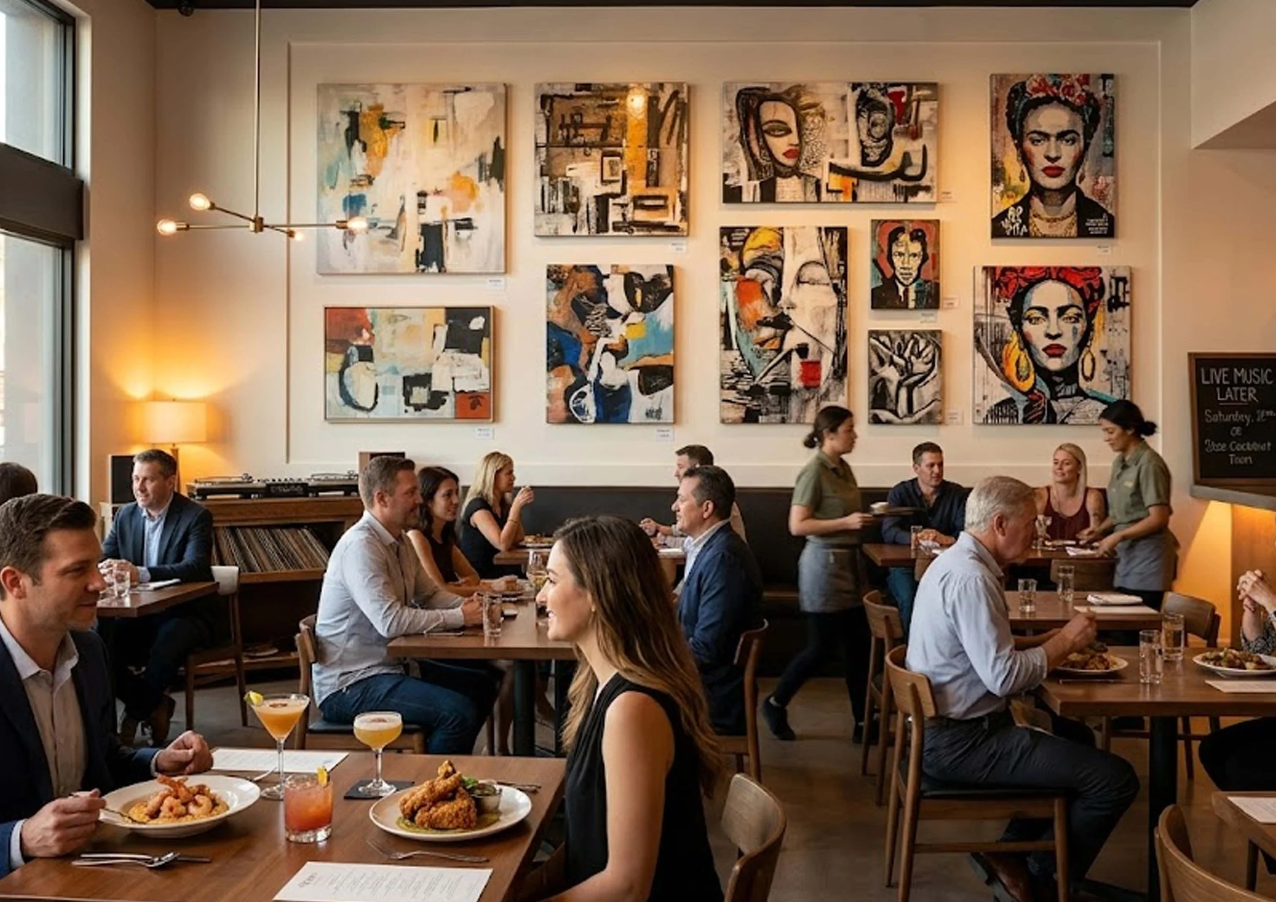 Restaurants Near Paradise With Rotating Local Art