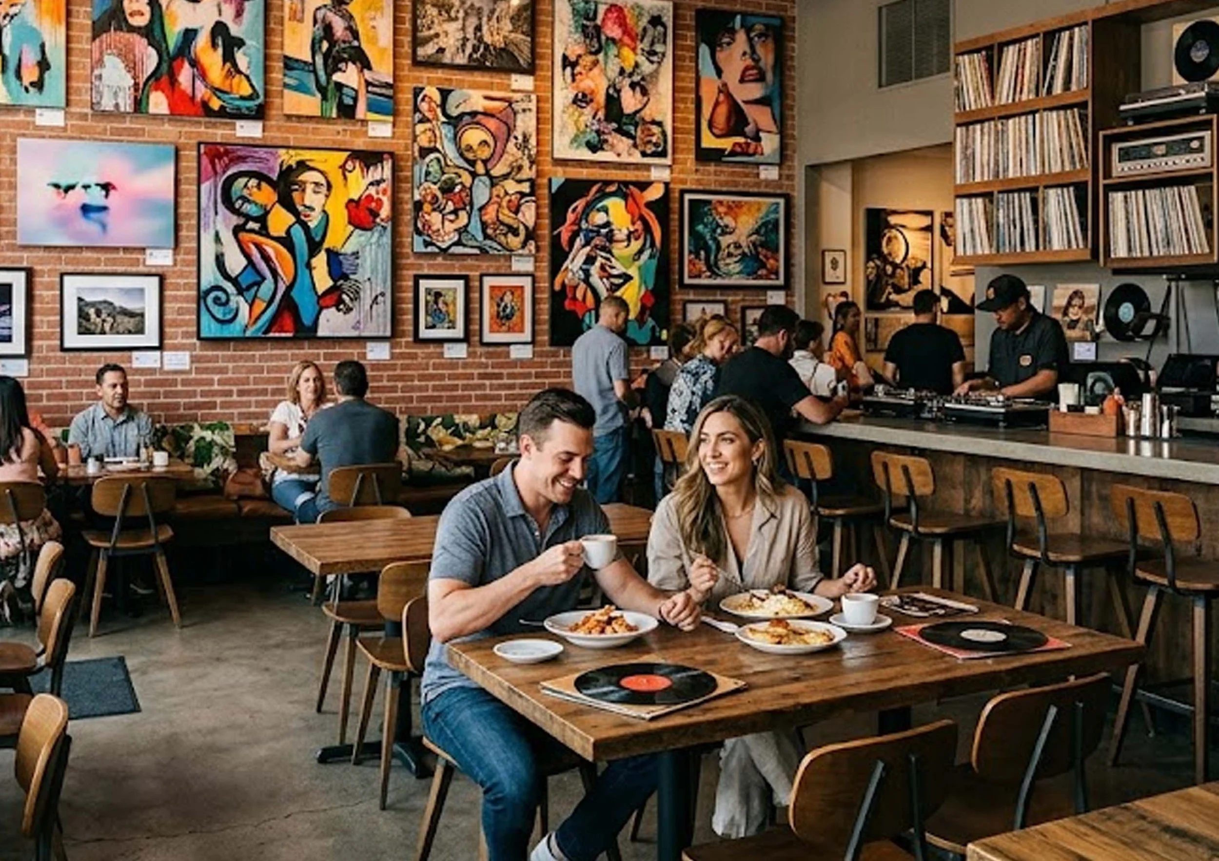 Restaurants Near Spring Valley Featuring Local Art for Sale