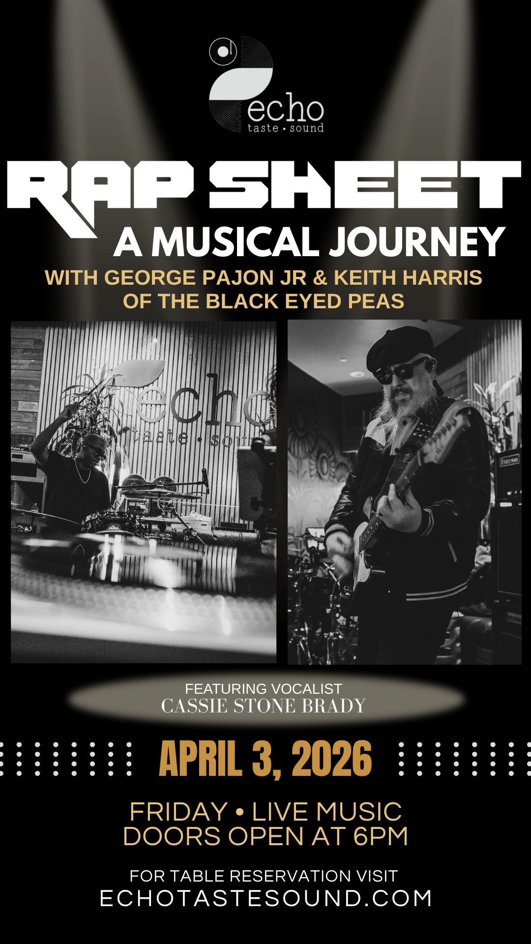 RAP SHEET - A MUSICAL JOURNEY - LIVE WITH GEORGE PAJON JR &amp; KEITH HARRIS 