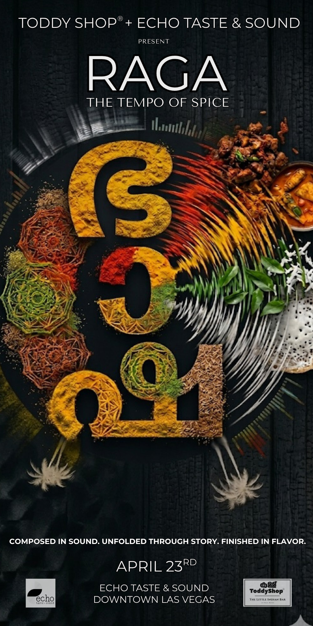 Toddy Shop® invites guests to experience Raga: The Tempo of Spice