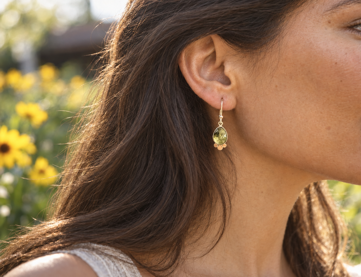 Peridot earrings