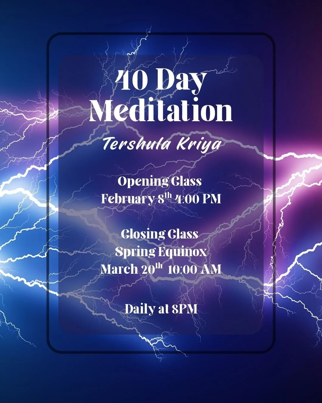 Tershula Meditation - Group Sadhana