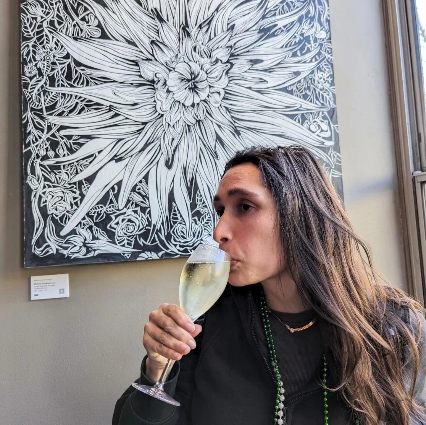 Andddd, it&rsquo;s on to the next + time for some bubbles! Thanks to all the support from near and far! It was a blast to have this opportunity to show my ongoing series &ldquo;Drawing Tapestries.&rdquo; So what&rsquo;s next for me?

🌸 MURALS! I wan