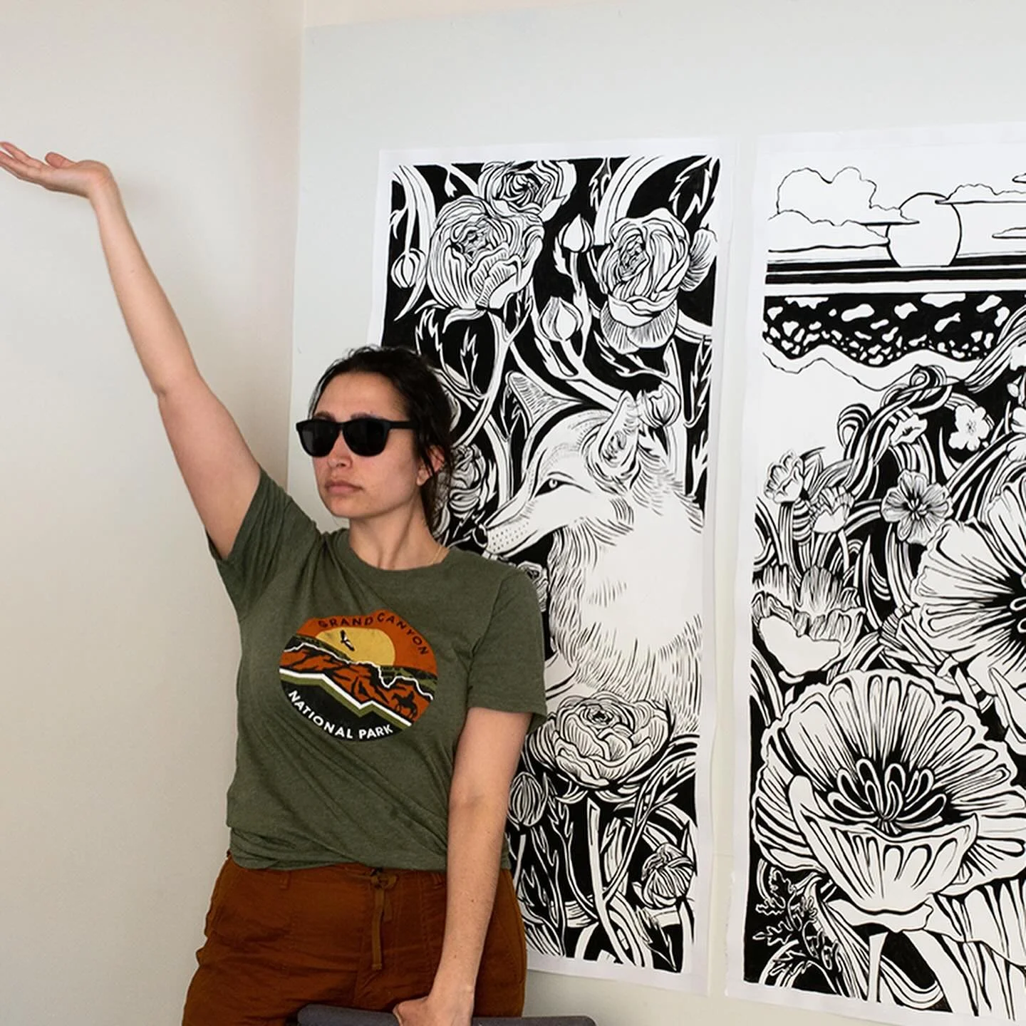 TOMORROW | 6:30-10pm | @blushwinebarsf COME JOIN US for the opening of my art ongoing series &ldquo;Drawing Tapestries&rdquo;! There will be MUSIC, you can buy MY ART or FOOD and yummy WINE and you can TALK to me! YAS! Excited to see you all and goin