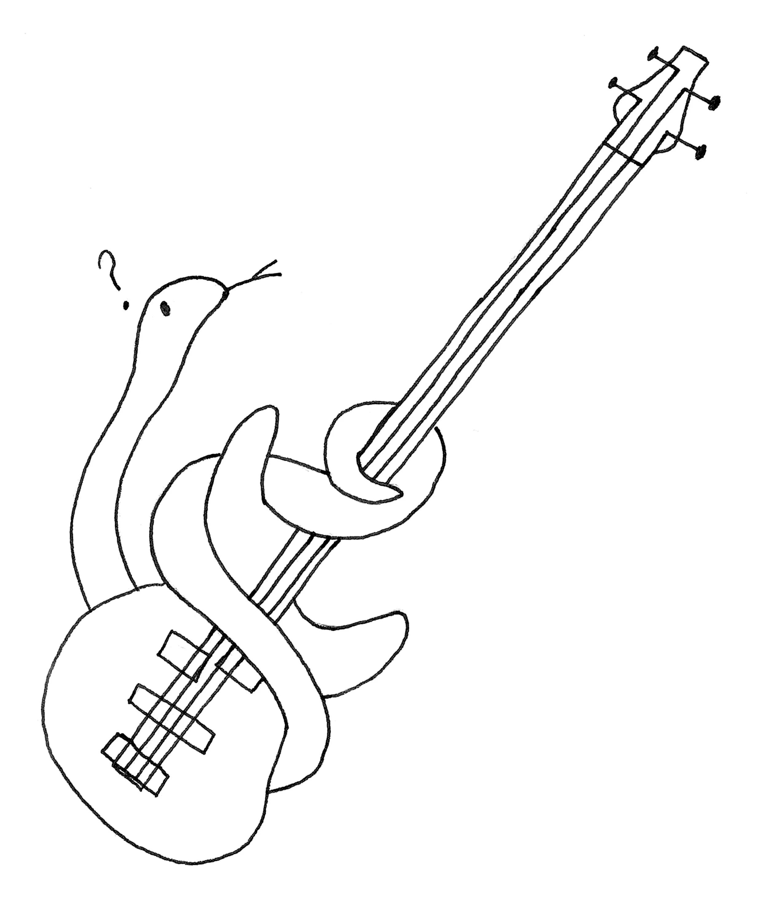 Snake Plays Bass 