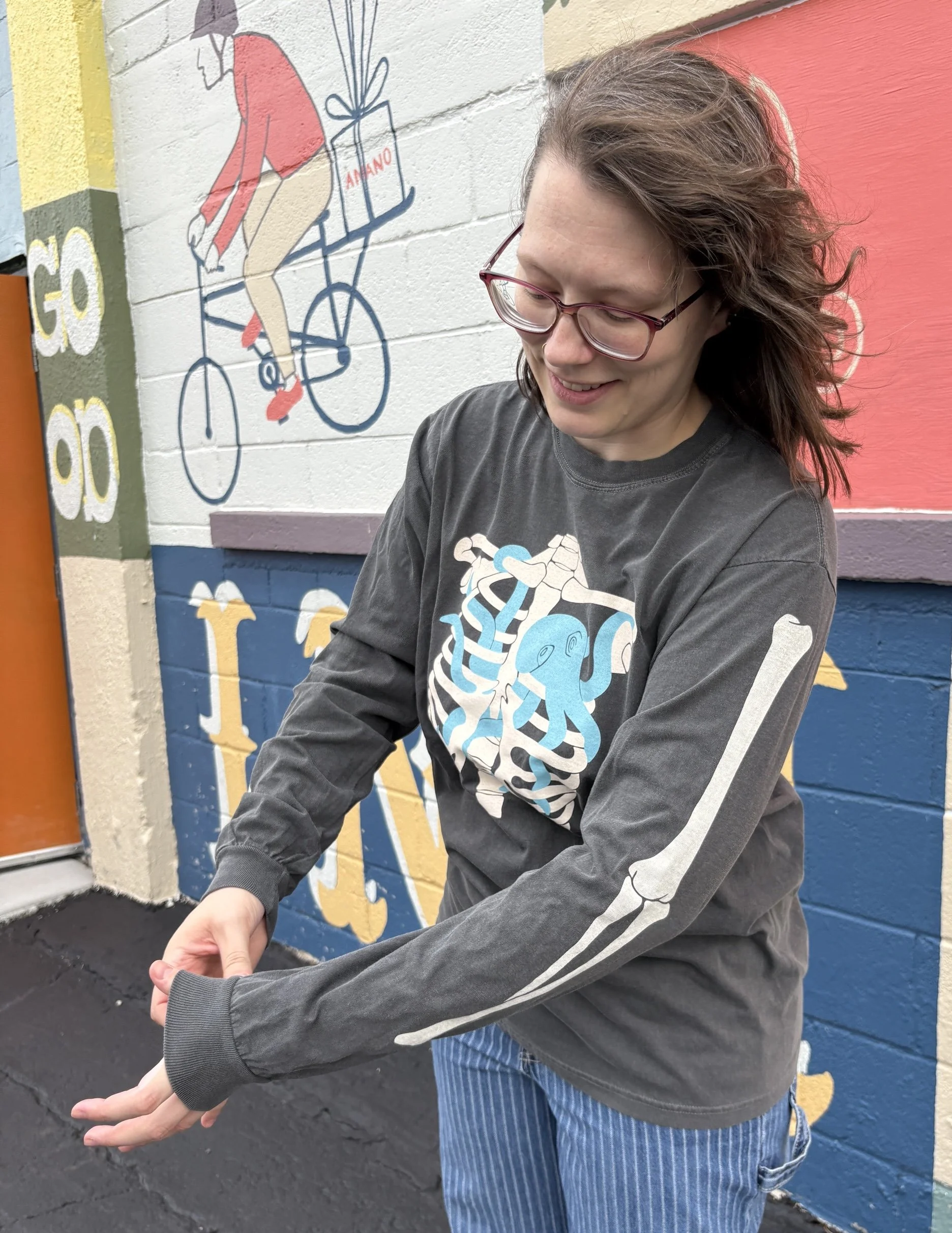 Octopus Ribcage T-Shirt (Long Sleeve)