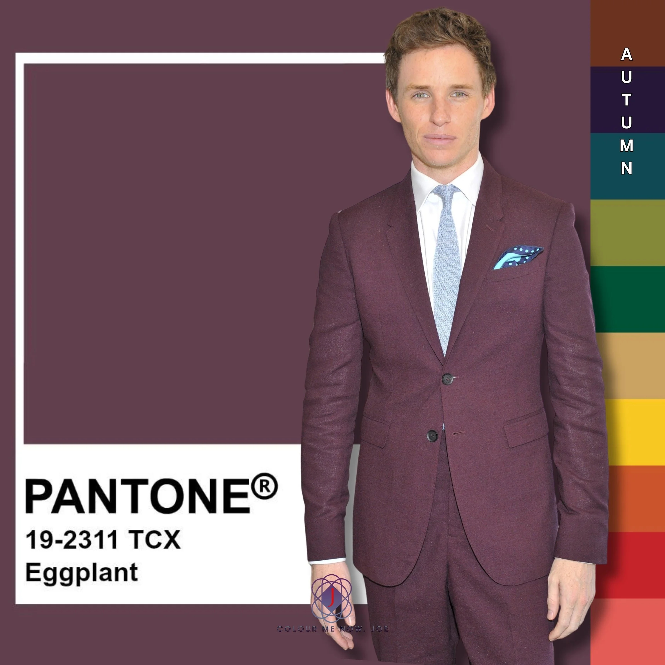 Pantone's Eggplant is a deep, rich purple that evokes a sense of sophistication and luxury, reminiscent of the dark, velvety skin of an eggplant.
Wear it with gold to add more luxury or nice with soft pinks and olive green. Nice in makeup too, espec