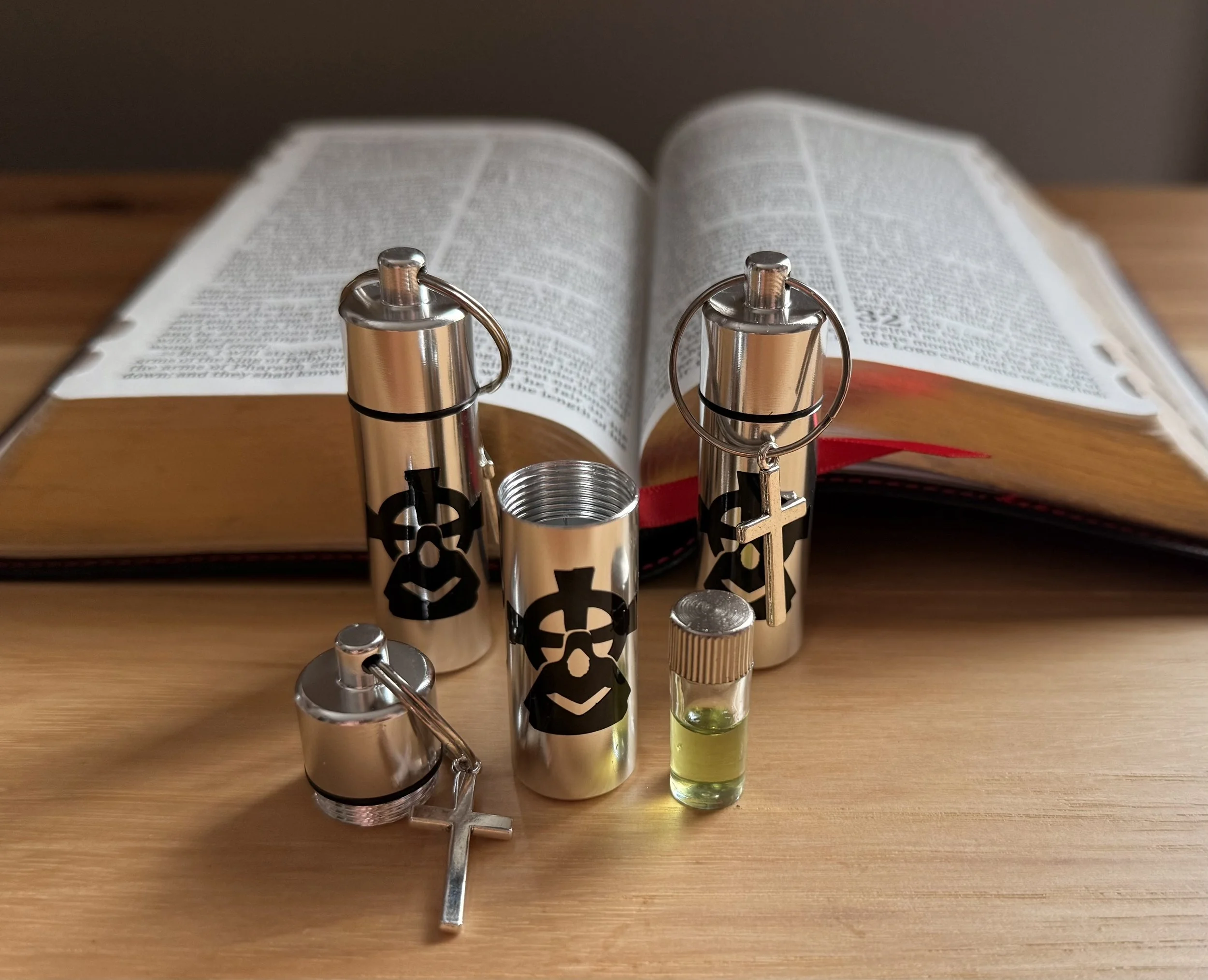 Anointing Oil Keychain Vial