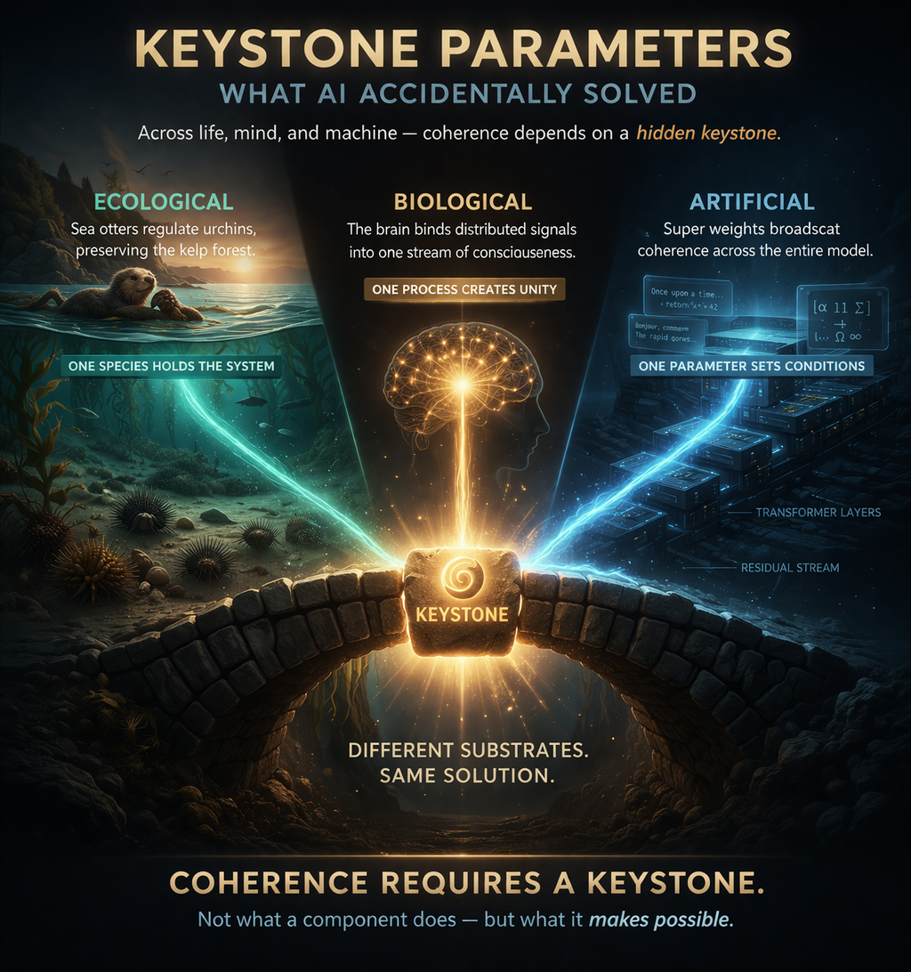 Keystone Parameters: What AI Accidentally Solved