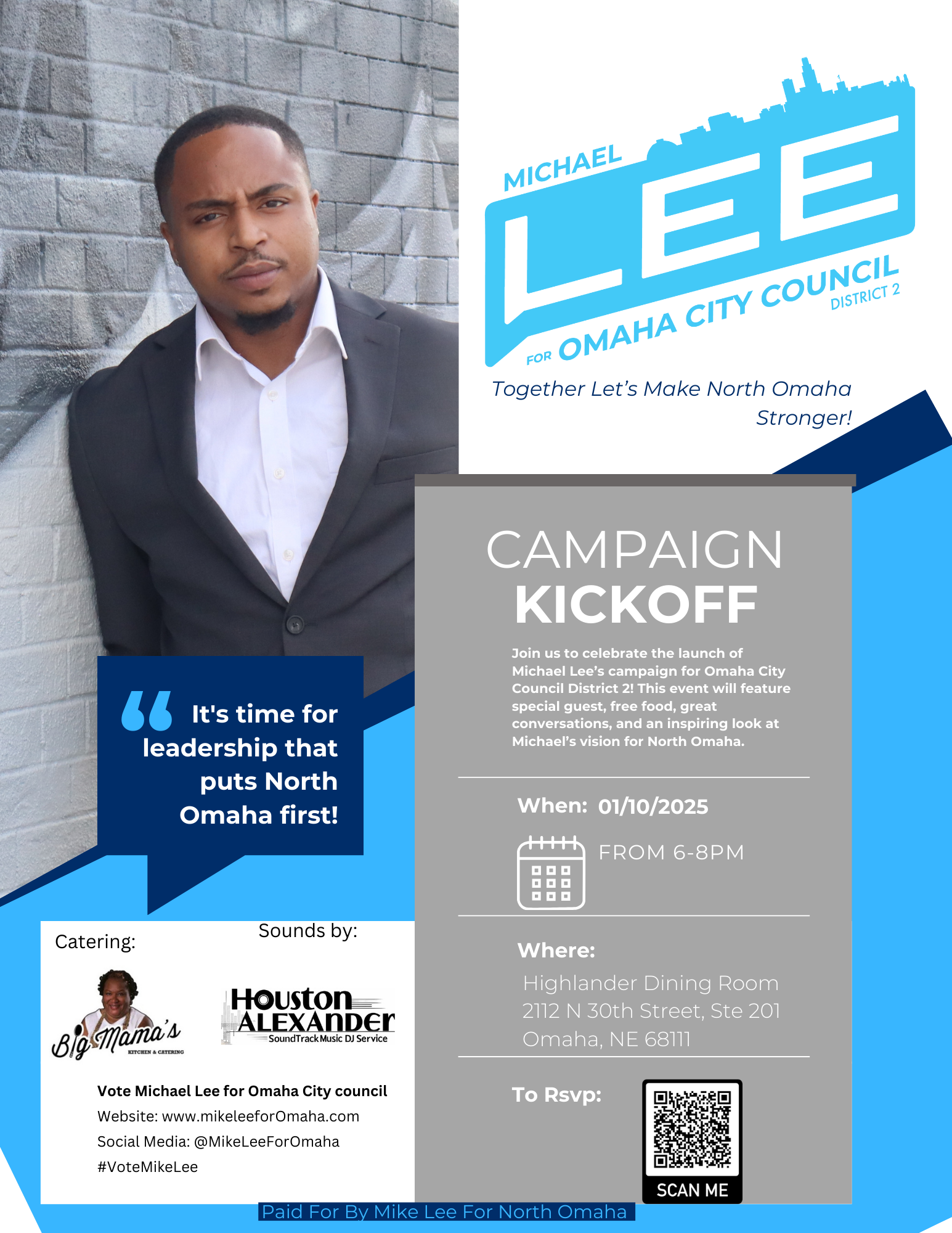 Michael Lee Campaign Kickoff For Omaha City Council District 2!