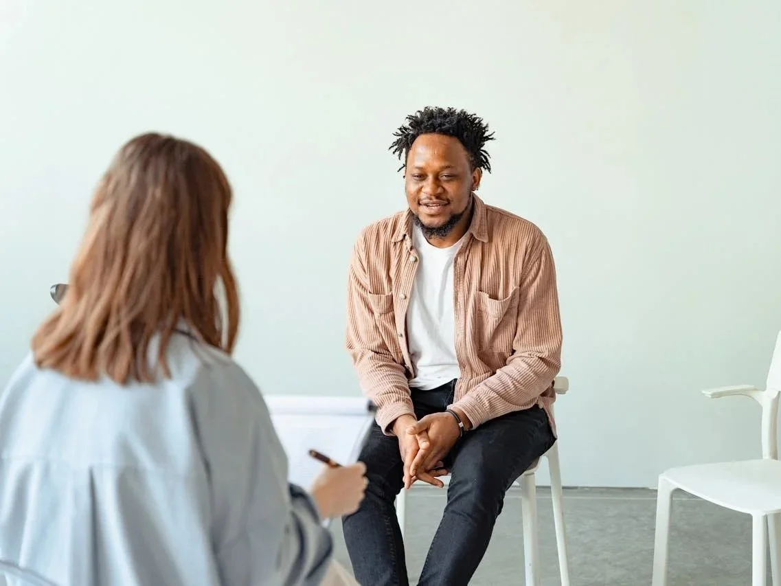 Therapist and client in a Dialectical Behaviour Therapy (DBT) session in Alberta