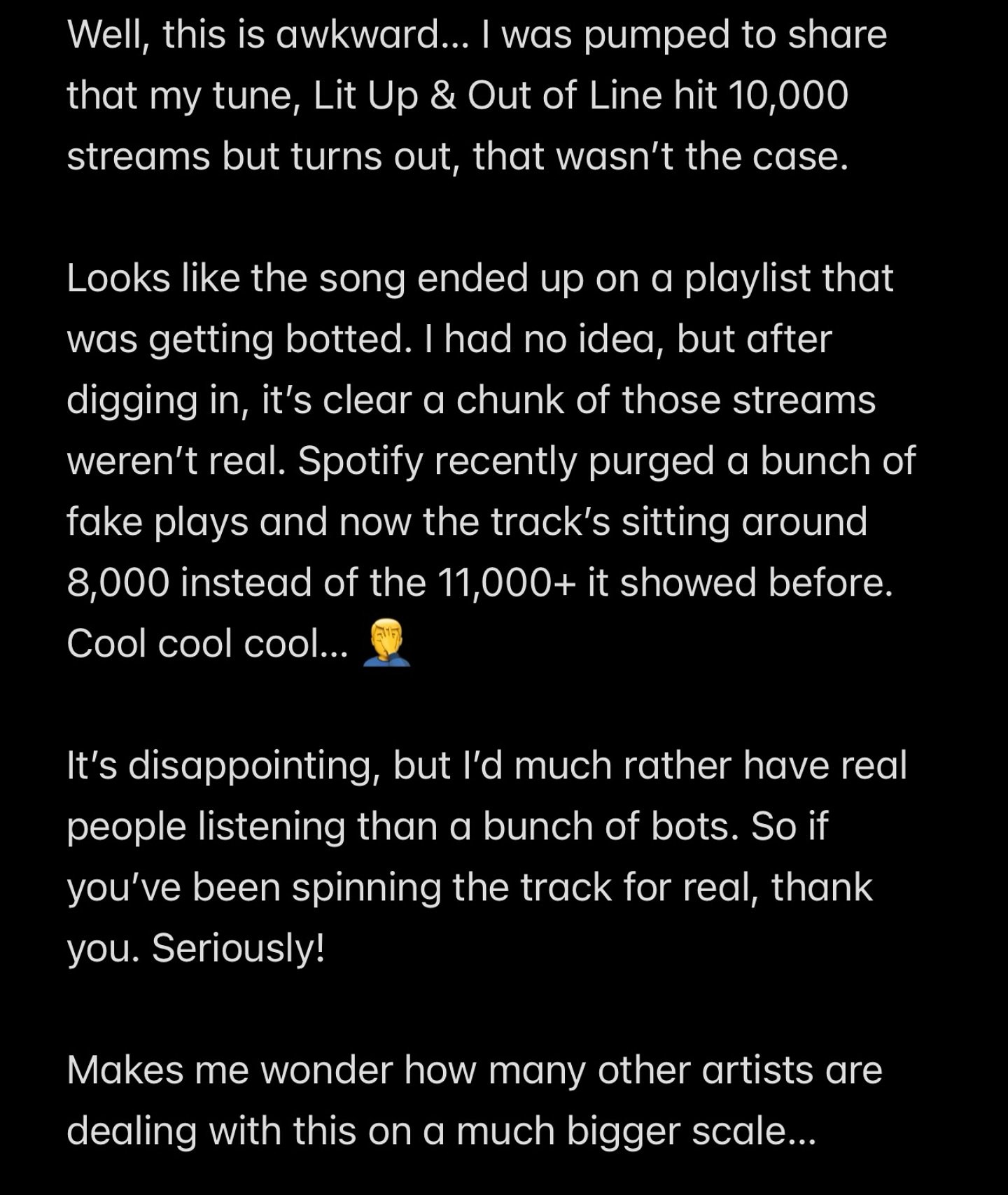 Thanks Spotify… ๐
#spotify