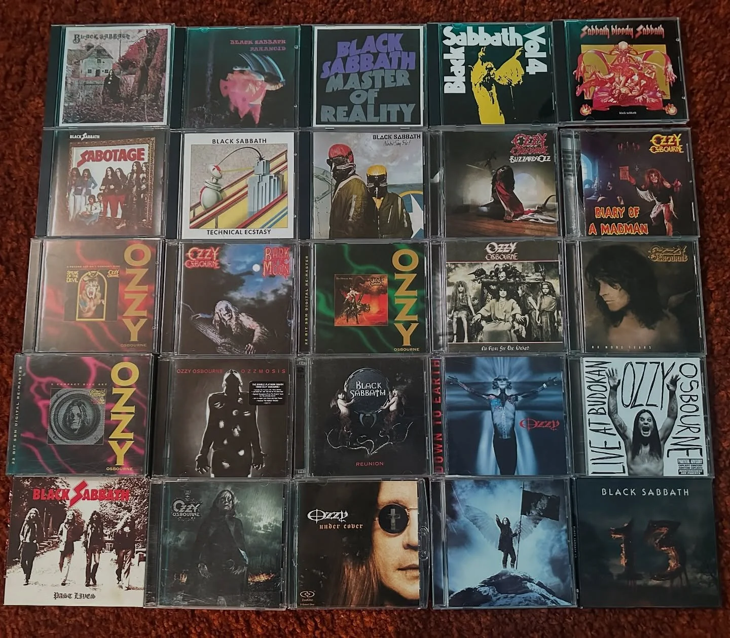 I used to spend hours with these CDs on repeat, Ozzy and Sabbath were my world. I wore out two Walkmans playing some of these albums until they were etched into my DNA.
I remember the album artwork inside the CDs just as vividly as the songs themse