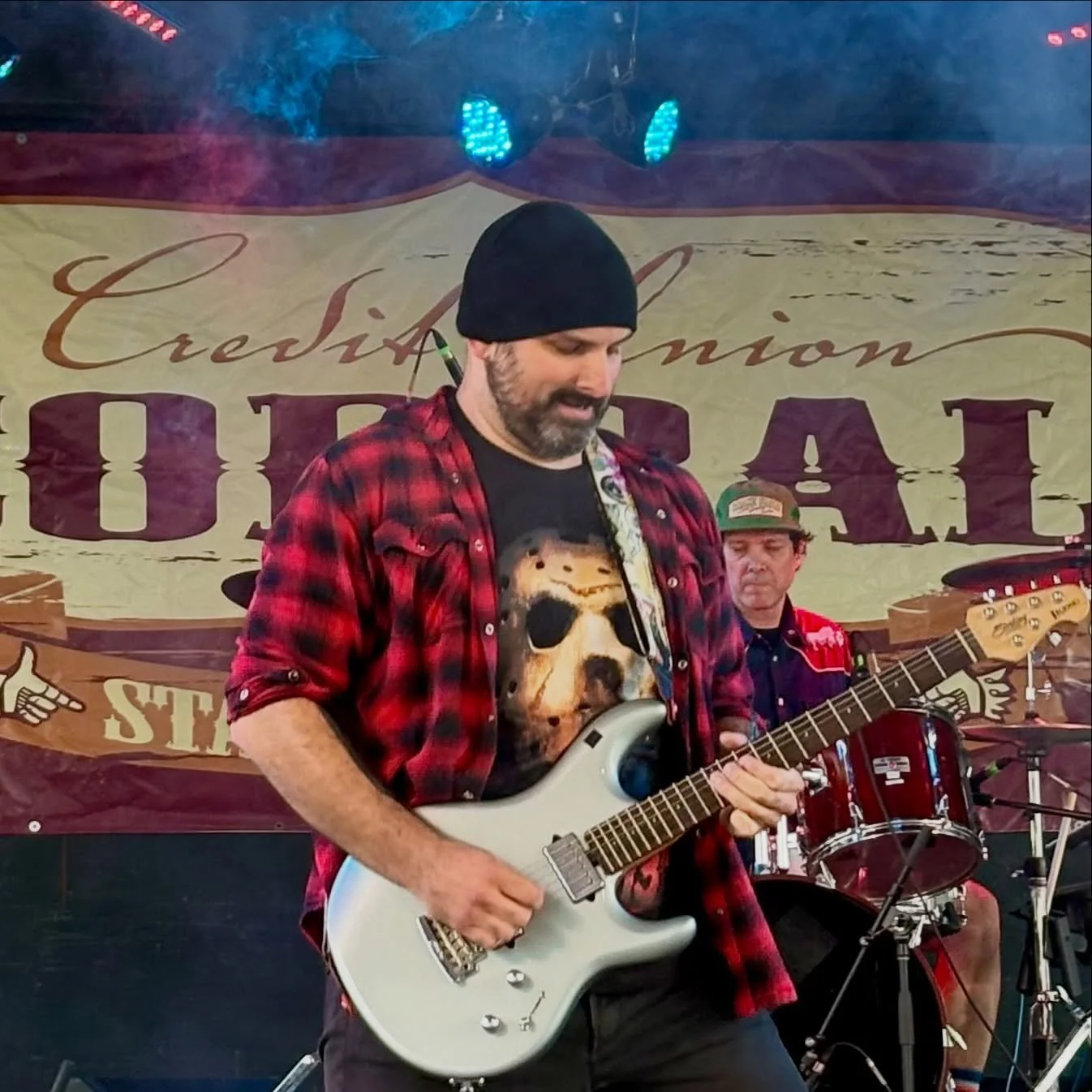 Flashback to last year at @dauphinscountryfest when I was wearing my Friday the 13th shirt on stage. 💀

Speaking of Friday the 13th, which movie is the best in the series? My go-to is Freddy Vs Jason 👌

We&rsquo;re back on stage next Friday at @the