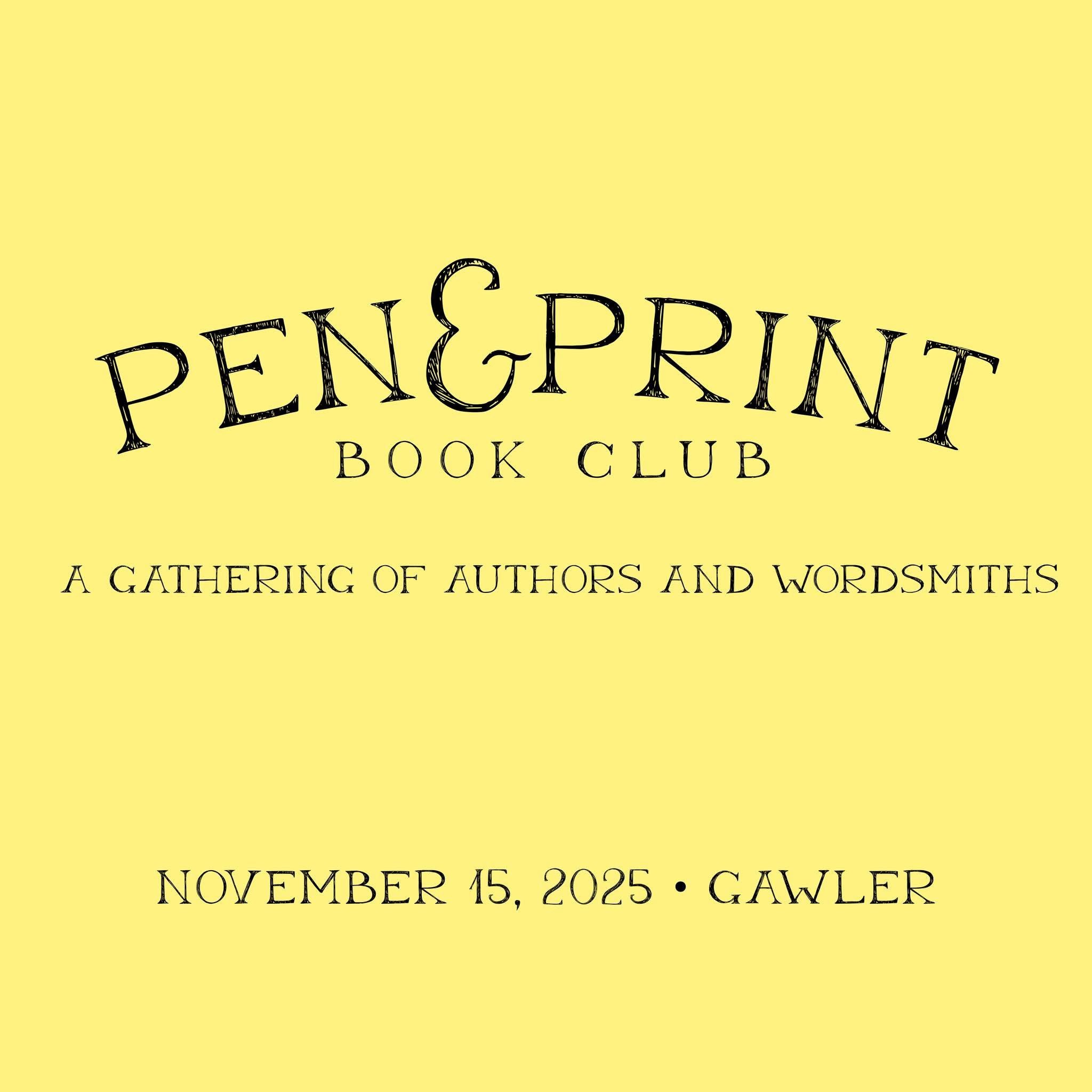 Pen & Print Book Club