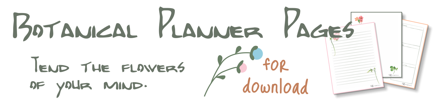 Botanical Gardening Plant Free Printable Downloads for Journals Planners Calendars Organization
