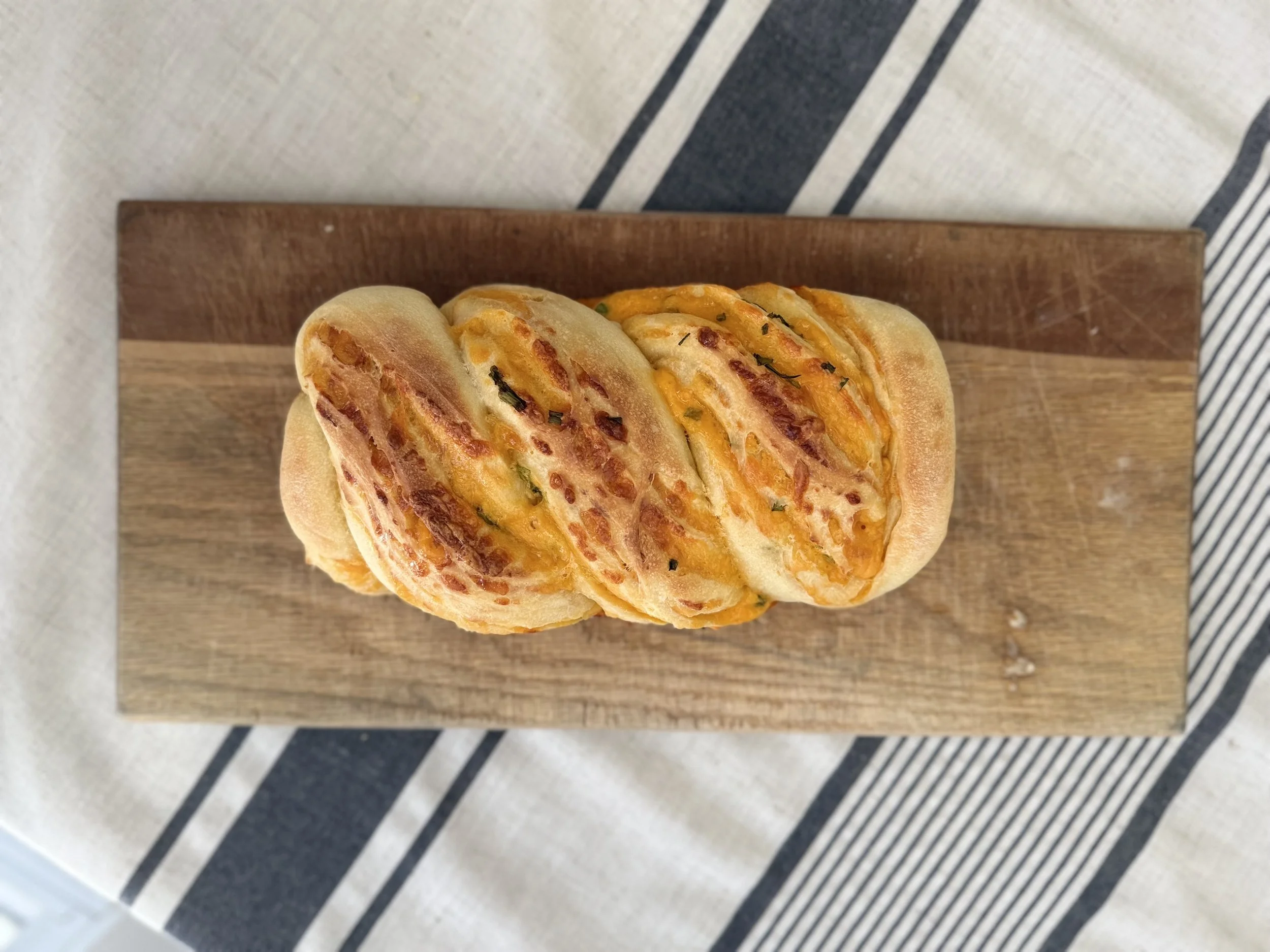 Cheddar Chive Twist Bread