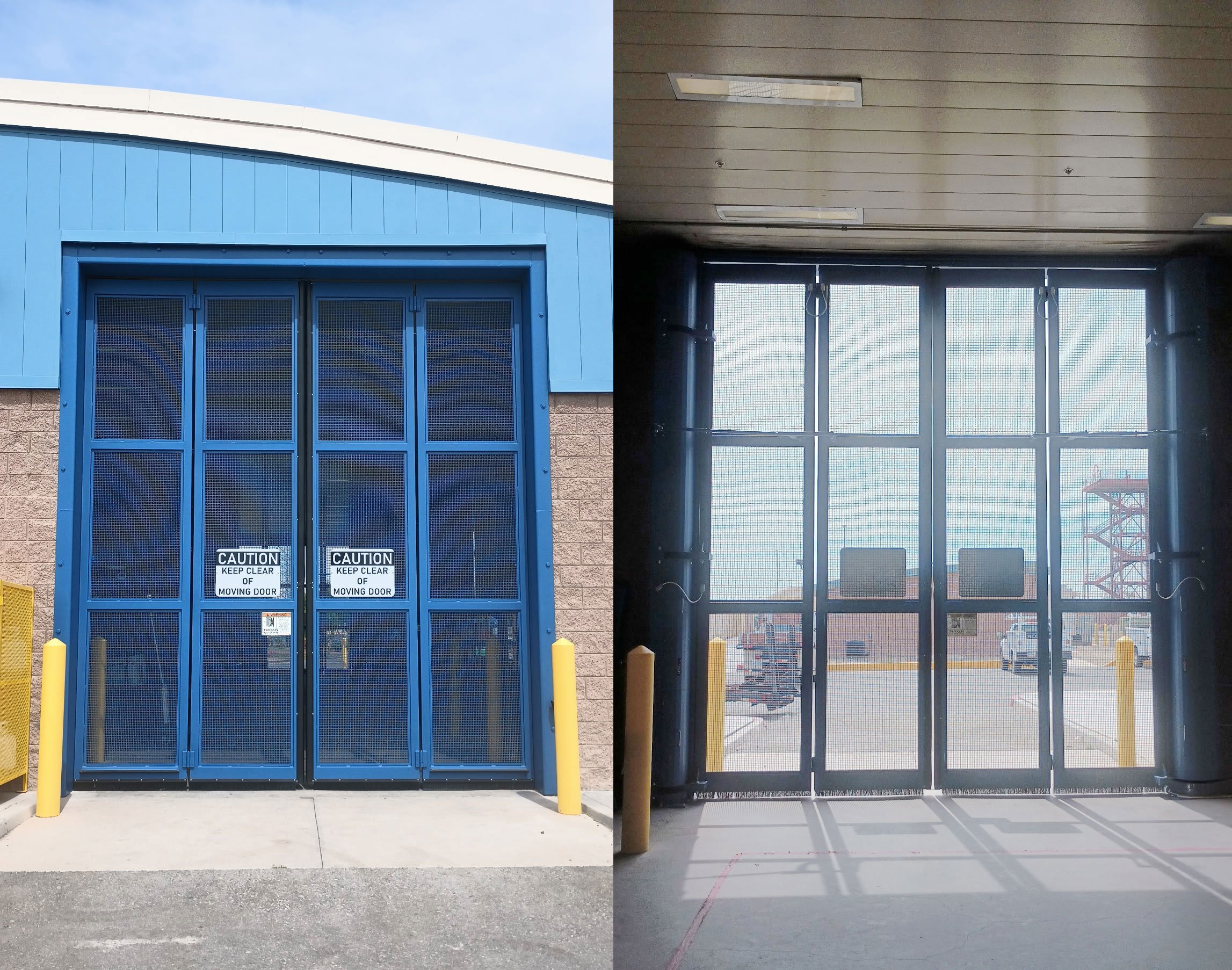 Sally Port Installation with QuickFold Bifold Gate System and Model 3.1 Tower Operators