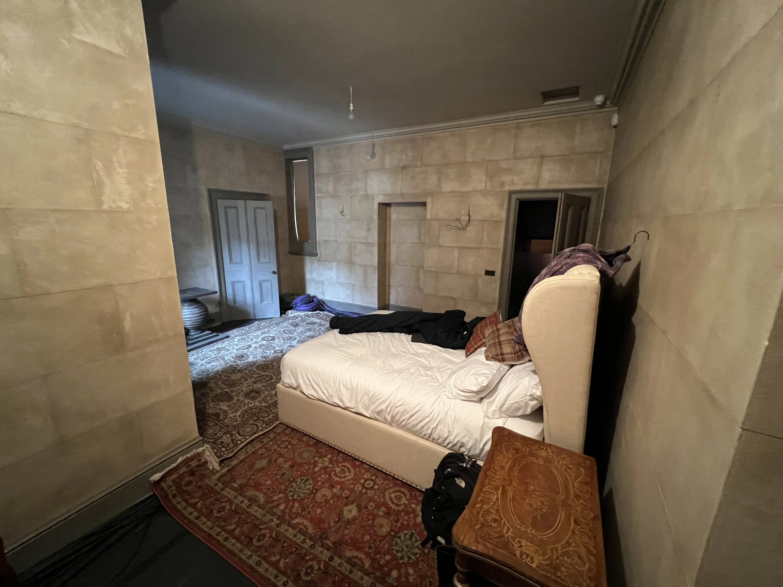 S2. Another corridor and this was my changing room/relax space. It really is a corridor. The round table gallery is over on the left through that doorway. 
