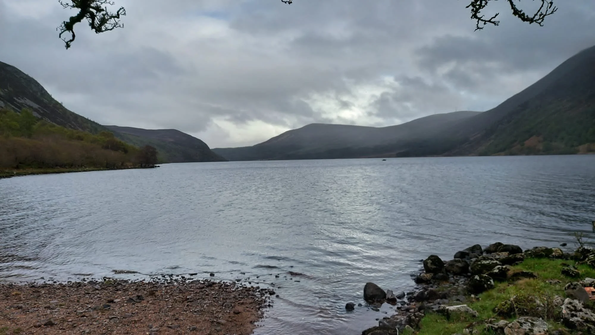 S1. Remember the flaming torch in the loch? I'm the very small black splodge just to the right of the centre. I was out there for about three hours...
