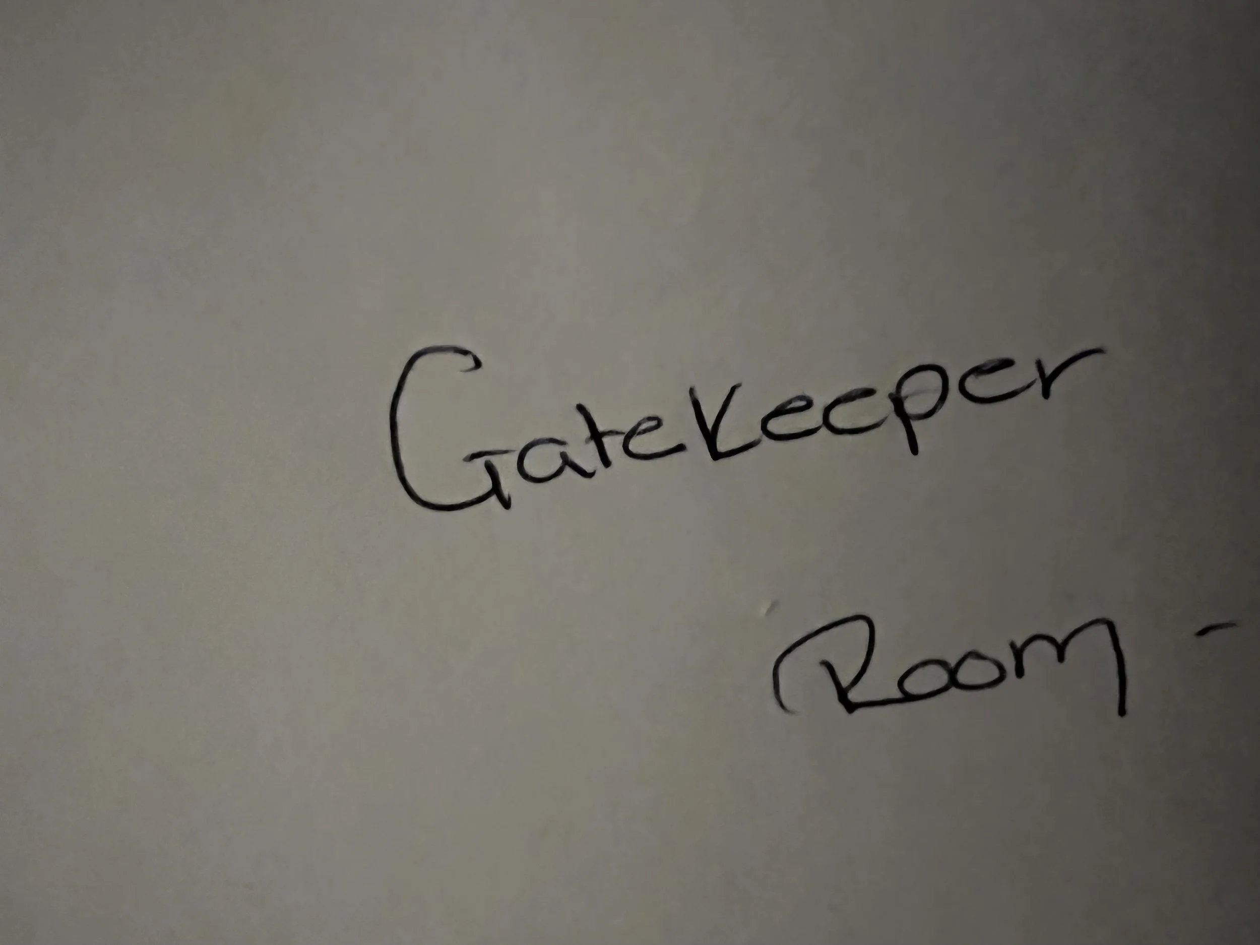 Haha! This was what I was booked into the Airport hotel as - not by my name, or by 'Groundskeeper' but as this. Took a while to convince them I was meant to be there...