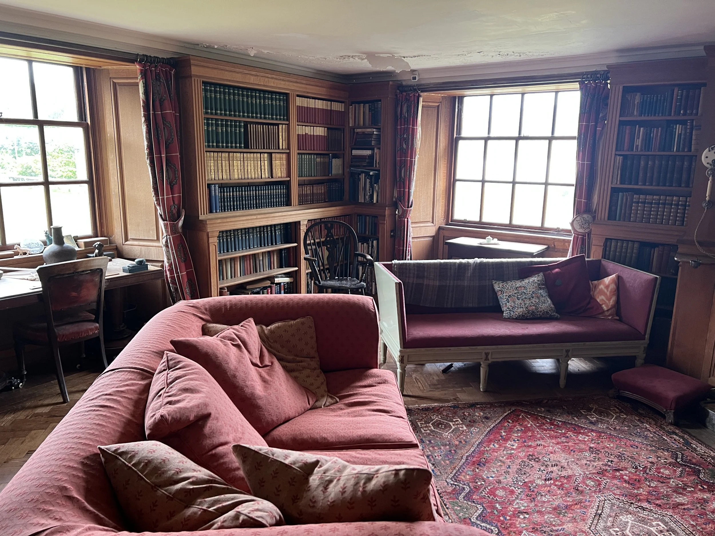 Day 2. The green room in Ardkinglas House. Indoors so no sunshine!