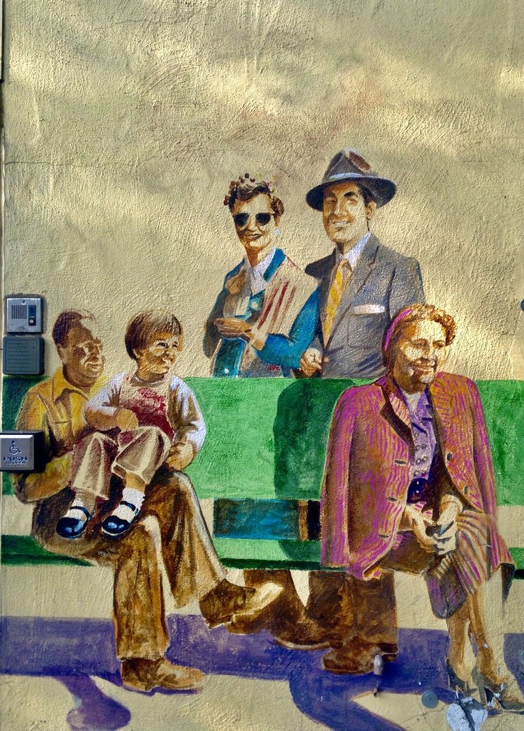 Regional Transit Mural, detail of my family