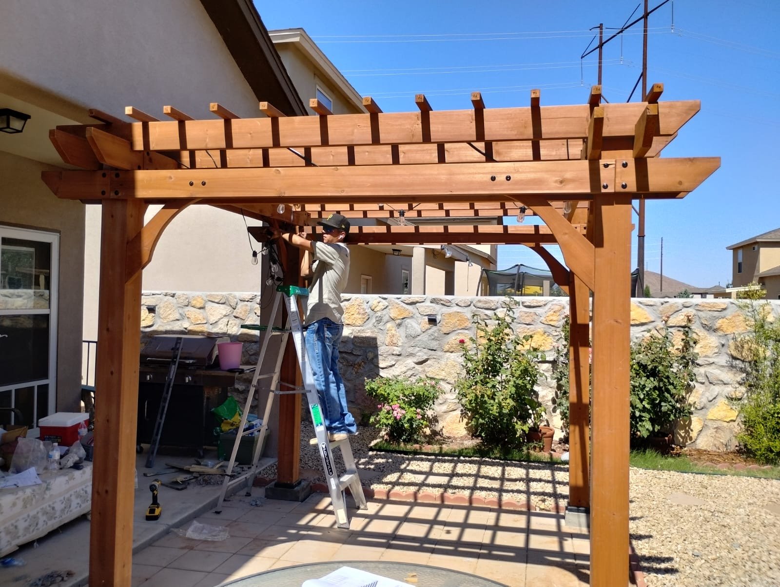 Pergola: Built and Installed